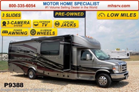 /IA 8/25/14 &lt;a href=&quot;http://www.mhsrv.com/coachmen-rv/&quot;&gt;&lt;img src=&quot;http://www.mhsrv.com/images/sold-coachmen.jpg&quot; width=&quot;383&quot; height=&quot;141&quot; border=&quot;0&quot;/&gt;&lt;/a&gt; Used 2013 Coachmen Concord 300TS w/3 Slide-out rooms. This luxury Class C RV measures approximately 30ft. 10in. Features include aluminum wheels, leveling jacks, full body paint upgrade, Brazilian cherry wood package, Onan 4000 generator, LCD TV with DVD in bedroom, 2nd auxiliary battery, power entrance step, 3-camera monitoring system, removable carpet set, satellite ready radio, power mirrors with heat, heated tanks, tank gate valves, exterior entertainment center, Travel Easy Roadside assistance, hitch &amp; wire, high gloss fiberglass sidewalls &amp; large LCD TV with speakers. A few standard features include the Ford E-450 super duty chassis, Ride-Rite air assist suspension system, exterior speakers &amp; the Azdel super light composite sidewalls. FOR ADDITIONAL PHOTOS, DETAILS, VIDEOS and more please visit MHSRV .com or call 800-335-6054.