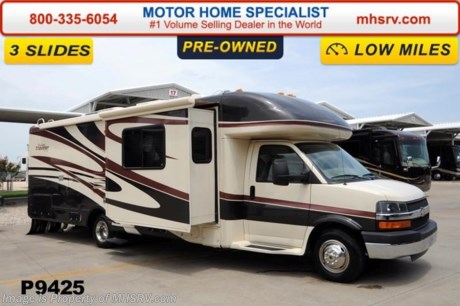 **SOLD** /TX 7/14 Used R-Vision RV for Sale- 2008 R-Vision Freedom Traveler 293 with 3 slides and 15,913 miles. This RV is approximately 30 feet in length with a Chevrolet 6.0L engine, power mirrors with heat, power windows and locks, 4KW Onan generator with 11 hours, patio awning, slide-out room toppers, gas/electric water heater, tank heater, hydraulic leveling system, back up camera, dual sleep number bed, ducted A/C and a LCD TV. For additional information and photos please visit Motor Home Specialist at www.MHSRV .com or call 800-335-6054.