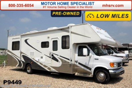 /TX 8/25/14 &lt;a href=&quot;http://www.mhsrv.com/thor-motor-coach/&quot;&gt;&lt;img src=&quot;http://www.mhsrv.com/images/sold-thor.jpg&quot; width=&quot;383&quot; height=&quot;141&quot; border=&quot;0&quot;/&gt;&lt;/a&gt; Used Four Winds RV for Sale- 2005 Four Winds Chateau 31P with slide and 12,362 miles. This RV is approximately 31 feet in length with a Ford 6.8L engine, Ford 450 chassis, power mirrors with heat, power windows and locks, 4KW Onan generator, patio awning, slide-out room toppers, pass-thru storage, exterior shower, 5K lb hitch, back up camera, convection microwave, cab over bunk, ducted A/C and a LCD TV. For additional information and photos please visit Motor Home Specialist at www.MHSRV .com or call 800-335-6054.