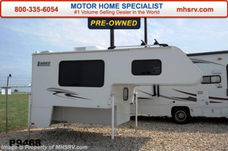 /TX 8/5/14 SOLD   Used Lance Camper for Sale- 2008 Lance 825 is approximately 16 feet in length with door awning, water heater, exterior shower, sofa, U shaped booth converts to sleeper, blinds, microwave, 2 burner range, mini fridge, all in 1 bath, shower, roof A/C and LCD TV. For additional information and photos please visit Motor Home Specialist at www.MHSRV .com or call 800-335-6054.