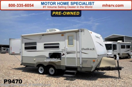 /TX 8/5/14 &lt;a href=&quot;http://www.mhsrv.com/travel-trailers/&quot;&gt;&lt;img src=&quot;http://www.mhsrv.com/images/sold-traveltrailer.jpg&quot; width=&quot;383&quot; height=&quot;141&quot; border=&quot;0&quot;/&gt;&lt;/a&gt; Used Keystone RV for Sale- 2007 Keystone Outback 21RS is approximately 18 feet in length with a slide, patio awning, gas/electric water heater, exterior shower, booth converts to sleeper, sofa with sleeper, blinds, fold up counter, microwave, 3 burner range with oven, refrigerator, all in 1 bath, shower, memory foam mattress, exterior stove, ducted A/C and a LCD TV. For additional information and photos please visit Motor Home Specialist at www.MHSRV .com or call 800-335-6054.