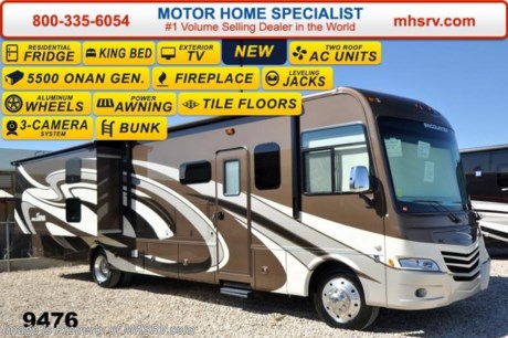 /TX 9-1-15 &lt;a href=&quot;http://www.mhsrv.com/coachmen-rv/&quot;&gt;&lt;img src=&quot;http://www.mhsrv.com/images/sold-coachmen.jpg&quot; width=&quot;383&quot; height=&quot;141&quot; border=&quot;0&quot;/&gt;&lt;/a&gt;
Receive a $1,000 VISA Gift Card with purchase from Motor Home Specialist while supplies last.  World&#39;s RV Show Sale Priced Now Through Sept 12, 2015. Call 800-335-6054 for Details. Family Owned &amp; Operated and the #1 Volume Selling Motor Home Dealer in the World as well as the #1 Coachmen Dealer in the World.  &lt;object width=&quot;400&quot; height=&quot;300&quot;&gt;&lt;param name=&quot;movie&quot; value=&quot;http://www.youtube.com/v/fBpsq4hH-Ws?version=3&amp;amp;hl=en_US&quot;&gt;&lt;/param&gt;&lt;param name=&quot;allowFullScreen&quot; value=&quot;true&quot;&gt;&lt;/param&gt;&lt;param name=&quot;allowscriptaccess&quot; value=&quot;always&quot;&gt;&lt;/param&gt;&lt;embed src=&quot;http://www.youtube.com/v/fBpsq4hH-Ws?version=3&amp;amp;hl=en_US&quot; type=&quot;application/x-shockwave-flash&quot; width=&quot;400&quot; height=&quot;300&quot; allowscriptaccess=&quot;always&quot; allowfullscreen=&quot;true&quot;&gt;&lt;/embed&gt;&lt;/object&gt; MSRP $163,954. New 2015 Coachmen Encounter. Model 36BH. This Luxury Class A Bunk Model RV measures approximately 37 feet 4 inches in length and features (3) slide-out rooms, bunk beds that fold up into a closet when not in use, fireplace &amp; king bed.  New features for 2015 include a fiberglass roof, LED ceiling lights, frameless windows, upgraded tile, Carefree slide toppers &amp; awning and more.  Optional equipment includes the beautiful full body paint, TV/DVD player for each bunk, valve stem extensions, dual pane windows, 6 way power driver seat, upgraded mattress, home theater system with subwoofer, exterior entertainment center, Diamond Shield Paint Protection, Travel Easy Roadside Assistance as well as the stainless steel package which features a convection microwave, cook top and residential refrigerator. You will also find a powerful Triton V-10 Ford, 22-Series chassis, aluminum wheels, 5500 Onan generator, bedroom LCD TV, backsplash, solid surface counter tops, power patio awning, roof ladder, heated remote exterior mirrors, automatic leveling jacks, side cameras &amp; much more. For additional coach information, brochure, window sticker, videos, photos, Encounter customer reviews &amp; testimonials please visit Motor Home Specialist at MHSRV .com or call 800-335-6054. At MHS we DO NOT charge any prep or orientation fees like you will find at other dealerships. All sale prices include a 200 point inspection, interior &amp; exterior wash &amp; detail of vehicle, a thorough coach orientation with an MHS technician, an RV Starter&#39;s kit, a nights stay in our delivery park featuring landscaped and covered pads with full hook-ups and much more. WHY PAY MORE?... WHY SETTLE FOR LESS?