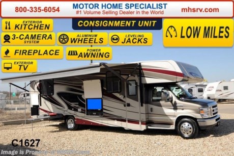 /TX 9/25/14 &lt;a href=&quot;http://www.mhsrv.com/coachmen-rv/&quot;&gt;&lt;img src=&quot;http://www.mhsrv.com/images/sold-coachmen.jpg&quot; width=&quot;383&quot; height=&quot;141&quot; border=&quot;0&quot;/&gt;&lt;/a&gt; **Consignment** Used 2013 Coachmen Leprechaun. ONLY 4,563 MILES. Model 319DSF. This Luxury Class C RV measures approximately 32 feet 6 inches in length. Features include Fire Opal full body paint, 39 inch LCD TV on power lift, tank heaters, exterior entertainment center, dual coach batteries, air assist suspension,  side view cameras, 4000 Onan generator, convection microwave, swivel driver and passenger seats w/magnetic coach privacy shade, aluminum wheels, spare tire, rear ladder, front bunk ladder &amp; child restraint system, gas/electric water heater, heated exterior mirrors w/remote, exterior camp kitchen, electric fireplace, automatic hydraulic leveling jacks, 15,000 BTU AC with heat pump and the Leprechaun XL Package which includes Upgraded sofa, 2-Tone Ultra Leather Seat Covers, Wood Grain Dash Appliqu&#233;, Cab-over Privacy Curtain, Gloss Black Refrigerator Insert Panels, Bathroom Medicine Cabinet with Makeup Light &amp; Mirror, Upgrade Countertops with Under-mount Composite Sink, Composite Lids for Trunk Boxes in Exterior &quot;Warehouse&quot; Storage Compartment, Molded Fiberglass Front Cap, Fiberglass Style Bezel at Top of Rear Exterior Wall, Painted Bumper, Molded Fiberglass Running Boards with Wheel Well Flair, Upgraded Kitchen Faucet &amp; Upgraded Bathroom Faucet.  For additional information and photos please visit Motor Home Specialist at www.MHSRV .com or call 800-335-6054.
