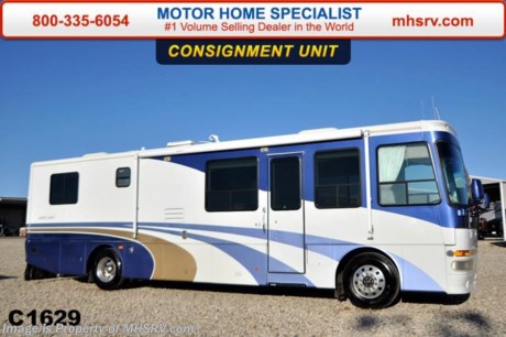 PICKED UP **Consignment** Price Reduced!!! Used Western RV for Sale- 1999 Western RV Alpine with slide and 57,861 miles. This RV is approximately 37 feet in length with a 330HP Cummins engine with side radiator, Peak raised rail chassis, power mirrors with heat, 7.5KW Onan generator with power slide, patio awning, slide-out room toppers, pass-thru storage, aluminum wheels, exterior shower, automatic hydraulic leveling system, dual pane windows, convection microwave, solid surface counter, 2 ducted roof A/Cs and 2 TVs. For additional information and photos please visit Motor Home Specialist at www.MHSRV .com or call 800-335-6054.