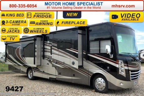 &lt;a href=&quot;http://www.mhsrv.com/thor-motor-coach/&quot;&gt;&lt;img src=&quot;http://www.mhsrv.com/images/sold-thor.jpg&quot; width=&quot;383&quot; height=&quot;141&quot; border=&quot;0&quot;/&gt;&lt;/a&gt;  Receive a $2,000 VISA Gift Card with purchase from Motor Home Specialist while supplies last.  &lt;object width=&quot;400&quot; height=&quot;300&quot;&gt;&lt;param name=&quot;movie&quot; value=&quot;//www.youtube.com/v/bN591K_alkM?hl=en_US&amp;amp;version=3&quot;&gt;&lt;/param&gt;&lt;param name=&quot;allowFullScreen&quot; value=&quot;true&quot;&gt;&lt;/param&gt;&lt;param name=&quot;allowscriptaccess&quot; value=&quot;always&quot;&gt;&lt;/param&gt;&lt;embed src=&quot;//www.youtube.com/v/bN591K_alkM?hl=en_US&amp;amp;version=3&quot; type=&quot;application/x-shockwave-flash&quot; width=&quot;400&quot; height=&quot;300&quot; allowscriptaccess=&quot;always&quot; allowfullscreen=&quot;true&quot;&gt;&lt;/embed&gt;&lt;/object&gt;  #1 Volume Selling Motor Home Dealer in the World. Call 800-335-6054 or visit MHSRV .com for our Upfront &amp; Everyday Low Sale Prices!  MSRP $172,164. The new 2015 Thor Motor Coach Challenger features frameless windows, Flexsteel driver and passenger&#39;s chairs, detachable shore cord, 100 gallon fresh water tank, exterior speakers, LED lighting, beautiful decor, Whirlpool microwave, residential refrigerator, 1800 Watt inverter and a bedroom TV. This luxury RV measures approximately 38 feet 1 inch in length and features (3) slide-out rooms, free standing dinette, sofa with air bed, fireplace and a 40&quot; LCD TV with sound bar! Optional equipment includes the Cherry Pearl II full body paint exterior, frameless dual pane windows and a 3-burner range with oven. The 2015 Thor Motor Coach Challenger also features one of the most impressive lists of standard equipment in the RV industry including a Ford Triton V-10 engine, 5-speed automatic transmission, 22-Series ford chassis with aluminum wheels, fully automatic hydraulic leveling system, electric overhead Hide-Away Bunk, electric patio awning with LED lighting, side hinged baggage doors, exterior entertainment package, iPod docking station, DVD, LCD TVs, day/night shades, solid surface kitchen counter, dual roof A/C units, 5500 Onan generator, gas/electric water heater, heated and enclosed holding tanks and much more. For additional coach information, brochure, window sticker, videos, photos, reviews &amp; testimonials please visit Motor Home Specialist at MHSRV .com or call 800-335-6054. At MHS we DO NOT charge any prep or orientation fees like you will find at other dealerships. All sale prices include a 200 point inspection, interior &amp; exterior wash &amp; detail of vehicle, a thorough coach orientation with an MHS technician, an RV Starter&#39;s kit, a nights stay in our delivery park featuring landscaped and covered pads with full hook-ups and much more. WHY PAY MORE?... WHY SETTLE FOR LESS? &lt;object width=&quot;400&quot; height=&quot;300&quot;&gt;&lt;param name=&quot;movie&quot; value=&quot;//www.youtube.com/v/VZXdH99Xe00?hl=en_US&amp;amp;version=3&quot;&gt;&lt;/param&gt;&lt;param name=&quot;allowFullScreen&quot; value=&quot;true&quot;&gt;&lt;/param&gt;&lt;param name=&quot;allowscriptaccess&quot; value=&quot;always&quot;&gt;&lt;/param&gt;&lt;embed src=&quot;//www.youtube.com/v/VZXdH99Xe00?hl=en_US&amp;amp;version=3&quot; type=&quot;application/x-shockwave-flash&quot; width=&quot;400&quot; height=&quot;300&quot; allowscriptaccess=&quot;always&quot; allowfullscreen=&quot;true&quot;&gt;&lt;/embed&gt;&lt;/object&gt;