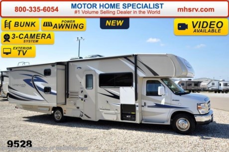 /TX 1/19/15 &lt;a href=&quot;http://www.mhsrv.com/coachmen-rv/&quot;&gt;&lt;img src=&quot;http://www.mhsrv.com/images/sold-coachmen.jpg&quot; width=&quot;383&quot; height=&quot;141&quot; border=&quot;0&quot; /&gt;&lt;/a&gt;
Receive a $2,000 VISA Gift Card with purchase from Motor Home Specialist while supplies last. MHSRV is donating $1,000 to Cook Children&#39;s Hospital for every new RV sold in the month of December, 2014 helping surpass our 3rd annual goal total of over 1/2 million dollars!  Family Owned &amp; Operated and the #1 Volume Selling Motor Home Dealer in the World as well as the #1 Coachmen in the World. &lt;object width=&quot;400&quot; height=&quot;300&quot;&gt;&lt;param name=&quot;movie&quot; value=&quot;//www.youtube.com/v/rUwAfncaG3M?version=3&amp;amp;hl=en_US&quot;&gt;&lt;/param&gt;&lt;param name=&quot;allowFullScreen&quot; value=&quot;true&quot;&gt;&lt;/param&gt;&lt;param name=&quot;allowscriptaccess&quot; value=&quot;always&quot;&gt;&lt;/param&gt;&lt;embed src=&quot;//www.youtube.com/v/rUwAfncaG3M?version=3&amp;amp;hl=en_US&quot; type=&quot;application/x-shockwave-flash&quot; width=&quot;400&quot; height=&quot;300&quot; allowscriptaccess=&quot;always&quot; allowfullscreen=&quot;true&quot;&gt;&lt;/embed&gt;&lt;/object&gt;  MSRP $101,562. New 2015 Coachmen Leprechaun Bunk Model. Model 320BHF. This Luxury Class C RV measures approximately 32 feet 11 inches in length. This beautiful RV includes the Anniversary package featuring tinted windows, fiberglass counter tops, rear ladder, upgraded sofa, child safety net and ladder (not available with front entertainment center), 3 camera monitoring system, power awning, 50 gallon freshwater tank, 5K lb. hitch &amp; wire, slide-out awnings, glass shower door, Onan generator, 80&quot; long bed, night shades, roller bearing drawer glides, &amp; Azdel composite sidewalls. Options include molded front cap, spare tire, swivel driver seat, exterior privacy windshield cover, 15K BTU A/C with heat pump, air assist suspension, exterior entertainment center, and the entertainment package featuring a large Coach TV/DVD player &amp; two bunk TVs with DVD players. This amazing class C also features the Leprechaun Luxury package including driver &amp; passenger leatherette seat covers, heated and remote mirrors, convection microwave, wood grain dash applique, upgraded Serta mattress, 6 gallon gas/electric water heater, dual coach batteries, cabover &amp; bedroom power roof vents and heated tank pads.  The Coachmen Leprechaun 320BHF RV is powered by a Ford Triton V-10 engine and E-450 Super Duty chassis.  For additional coach information, brochures, window sticker, videos, photos, Leprechaun reviews &amp; testimonials as well as additional information about Motor Home Specialist and our manufacturers please visit us at MHSRV .com or call 800-335-6054. At Motor Home Specialist we DO NOT charge any prep or orientation fees like you will find at other dealerships. All sale prices include a 200 point inspection, interior &amp; exterior wash &amp; detail of vehicle, a thorough coach orientation with an MHS technician, an RV Starter&#39;s kit, a nights stay in our delivery park featuring landscaped and covered pads with full hook-ups and much more. WHY PAY MORE?... WHY SETTLE FOR LESS? &lt;object width=&quot;400&quot; height=&quot;300&quot;&gt;&lt;param name=&quot;movie&quot; value=&quot;http://www.youtube.com/v/fBpsq4hH-Ws?version=3&amp;amp;hl=en_US&quot;&gt;&lt;/param&gt;&lt;param name=&quot;allowFullScreen&quot; value=&quot;true&quot;&gt;&lt;/param&gt;&lt;param name=&quot;allowscriptaccess&quot; value=&quot;always&quot;&gt;&lt;/param&gt;&lt;embed src=&quot;http://www.youtube.com/v/fBpsq4hH-Ws?version=3&amp;amp;hl=en_US&quot; type=&quot;application/x-shockwave-flash&quot; width=&quot;400&quot; height=&quot;300&quot; allowscriptaccess=&quot;always&quot; allowfullscreen=&quot;true&quot;&gt;&lt;/embed&gt;&lt;/object&gt;