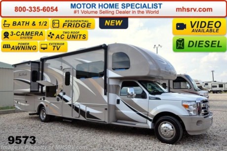 /sold 11/11/12
Family Owned &amp; Operated and the #1 Volume Selling Motor Home Dealer in the World as well as the #1 Thor Motor Coach Dealer in the World. &lt;object width=&quot;400&quot; height=&quot;300&quot;&gt;&lt;param name=&quot;movie&quot; value=&quot;//www.youtube.com/v/U2vRrY8X8lc?hl=en_US&amp;amp;version=3&quot;&gt;&lt;/param&gt;&lt;param name=&quot;allowFullScreen&quot; value=&quot;true&quot;&gt;&lt;/param&gt;&lt;param name=&quot;allowscriptaccess&quot; value=&quot;always&quot;&gt;&lt;/param&gt;&lt;embed src=&quot;//www.youtube.com/v/U2vRrY8X8lc?hl=en_US&amp;amp;version=3&quot; type=&quot;application/x-shockwave-flash&quot; width=&quot;400&quot; height=&quot;300&quot; allowscriptaccess=&quot;always&quot; allowfullscreen=&quot;true&quot;&gt;&lt;/embed&gt;&lt;/object&gt; MSRP $161,650. 2015 Thor Motor Coach 35SF Super C model motor home with 2 slides. This unit is powered by the powerful 300 HP Powerstroke 6.7L diesel engine with 660 lb. ft. of torque. It rides on a Ford F-550 chassis with a 6-speed automatic transmission and boast a big 10,000 lb. hitch, rear pass-thru MEGA-Storage, extreme duty 4 wheel ABS disc brakes and an electronic brake controller integrated into the dash. Options include the beautiful HD-Max exterior, (2) power attic fans, dual child safety seat tether and an upgraded 6.0 Onan diesel generator. The Four Winds 35SF is approximately 36 feet 1 inch in length and features a plush dinette and sofa, exterior entertainment center, dual roof air conditioners, power patio awning, one-touch automatic leveling system, residential refrigerator, 30 inch over the range microwave, solid surface countertop, touch screen AM/FM/CD/MP3 player, back-up monitor with side view cameras, remote heated exterior mirrors, power windows and locks, leatherette driver &amp; passenger captain&#39;s chairs, fiberglass running boards, soft touch ceilings, heavy duty ball bearing drawer guides, bedroom LED TV, large LED TV in the living area, an 1800-watt power inverter, heated holding tanks and washer/dryer prep. For additional coach information, brochures, window sticker, videos, photos, Four Winds reviews &amp; testimonials as well as additional information about Motor Home Specialist and our manufacturers please visit us at MHSRV .com or call 800-335-6054. At Motor Home Specialist we DO NOT charge any prep or orientation fees like you will find at other dealerships. All sale prices include a 200 point inspection, interior &amp; exterior wash &amp; detail of vehicle, a thorough coach orientation with an MHS technician, an RV Starter&#39;s kit, a nights stay in our delivery park featuring landscaped and covered pads with full hook-ups and much more. WHY PAY MORE?... WHY SETTLE FOR LESS? &lt;object width=&quot;400&quot; height=&quot;300&quot;&gt;&lt;param name=&quot;movie&quot; value=&quot;//www.youtube.com/v/VZXdH99Xe00?hl=en_US&amp;amp;version=3&quot;&gt;&lt;/param&gt;&lt;param name=&quot;allowFullScreen&quot; value=&quot;true&quot;&gt;&lt;/param&gt;&lt;param name=&quot;allowscriptaccess&quot; value=&quot;always&quot;&gt;&lt;/param&gt;&lt;embed src=&quot;//www.youtube.com/v/VZXdH99Xe00?hl=en_US&amp;amp;version=3&quot; type=&quot;application/x-shockwave-flash&quot; width=&quot;400&quot; height=&quot;300&quot; allowscriptaccess=&quot;always&quot; allowfullscreen=&quot;true&quot;&gt;&lt;/embed&gt;&lt;/object&gt; 