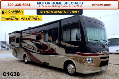 /CO 9/22/14 &lt;a href=&quot;http://www.mhsrv.com/thor-motor-coach/&quot;&gt;&lt;img src=&quot;http://www.mhsrv.com/images/sold-thor.jpg&quot; width=&quot;383&quot; height=&quot;141&quot; border=&quot;0&quot;/&gt;&lt;/a&gt; **Consignment** Used Thor Motor Coach Windsport Model 32A measures approximately 33 feet in length &amp; features a Ford chassis, a V-10 Ford engine, 6,412 miles, (2) slide-out rooms, a leatherette U-Shaped dinette,  a feature wall LCD TV, a leatherette hide-a-bed sofa, automatic leveling jacks, generator, electric entry step, 5,000 lb. hitch, Olympic Cherry wood package, full body paint exterior, bedroom LCD TV, solid surface kitchen counter, electric drop down over head bunk above captain&#39;s chairs, heated exterior mirrors with integrated side view cameras, heated holding tank pads, 13.5 BTU rear roof A/C, 5.5KW Onan generator, second auxiliary battery, gas/electric water heater, 6 way power driver seat and valve stem extenders. FOR ADDITIONAL DETAILS PLEASE VISIT MOTOR HOME SPECIALIST at MHSRV .com or Call 800-335-6054.