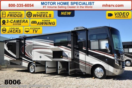/SOLD - 7/16/15- TX
 Family Owned &amp; Operated and the #1 Volume Selling Motor Home Dealer in the World as well as the #1 Thor Motor Coach Dealer in the World. &lt;object width=&quot;400&quot; height=&quot;300&quot;&gt;&lt;param name=&quot;movie&quot; value=&quot;//www.youtube.com/v/bN591K_alkM?hl=en_US&amp;amp;version=3&quot;&gt;&lt;/param&gt;&lt;param name=&quot;allowFullScreen&quot; value=&quot;true&quot;&gt;&lt;/param&gt;&lt;param name=&quot;allowscriptaccess&quot; value=&quot;always&quot;&gt;&lt;/param&gt;&lt;embed src=&quot;//www.youtube.com/v/bN591K_alkM?hl=en_US&amp;amp;version=3&quot; type=&quot;application/x-shockwave-flash&quot; width=&quot;400&quot; height=&quot;300&quot; allowscriptaccess=&quot;always&quot; allowfullscreen=&quot;true&quot;&gt;&lt;/embed&gt;&lt;/object&gt;   MSRP $168,864. The new 2015 Thor Motor Coach Challenger features frameless windows, Flexsteel driver and passenger&#39;s chairs, detachable shore cord, 100 gallon fresh water tank, exterior speakers, LED lighting, beautiful decor, Whirlpool microwave, residential refrigerator, 1800 Watt inverter and a larger bedroom TV. This luxury RV measures approximately 38 feet 1 inch in length and features (3) slide-out rooms, a revolutionary &quot;Island&quot; kitchen with vast countertop space, a custom kitchen bar with wine rack, a hidden trash receptacle, dual vanities in bathroom, a large panoramic window across from kitchen and a motorized hide-a-way 40&quot; LCD TV with sound bar! Optional equipment includes the Cherry Pearl II full body paint exterior, frameless dual pane windows and a 3-burner range with oven. The 2015 Thor Motor Coach Challenger also features one of the most impressive lists of standard equipment in the RV industry including a Ford Triton V-10 engine, 5-speed automatic transmission, 22-Series ford chassis with aluminum wheels, fully automatic hydraulic leveling system, electric overhead Hide-Away Bunk, electric patio awning with LED lighting, side hinged baggage doors, exterior entertainment package, iPod docking station, DVD, LCD TVs, day/night shades, solid surface kitchen counter, dual roof A/C units, 5500 Onan generator, gas/electric water heater, heated and enclosed holding tanks and much more. For additional coach information, brochures, window sticker, videos, photos, Challenger reviews &amp; testimonials as well as additional information about Motor Home Specialist and our manufacturers please visit us at MHSRV .com or call 800-335-6054. At Motor Home Specialist we DO NOT charge any prep or orientation fees like you will find at other dealerships. All sale prices include a 200 point inspection, interior &amp; exterior wash &amp; detail of vehicle, a thorough coach orientation with an MHS technician, an RV Starter&#39;s kit, a nights stay in our delivery park featuring landscaped and covered pads with full hook-ups and much more. WHY PAY MORE?... WHY SETTLE FOR LESS? &lt;object width=&quot;400&quot; height=&quot;300&quot;&gt;&lt;param name=&quot;movie&quot; value=&quot;//www.youtube.com/v/VZXdH99Xe00?hl=en_US&amp;amp;version=3&quot;&gt;&lt;/param&gt;&lt;param name=&quot;allowFullScreen&quot; value=&quot;true&quot;&gt;&lt;/param&gt;&lt;param name=&quot;allowscriptaccess&quot; value=&quot;always&quot;&gt;&lt;/param&gt;&lt;embed src=&quot;//www.youtube.com/v/VZXdH99Xe00?hl=en_US&amp;amp;version=3&quot; type=&quot;application/x-shockwave-flash&quot; width=&quot;400&quot; height=&quot;300&quot; allowscriptaccess=&quot;always&quot; allowfullscreen=&quot;true&quot;&gt;&lt;/embed&gt;&lt;/object&gt;