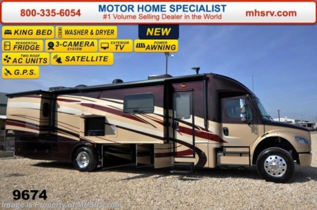 /AZ 5/5/15 &lt;a href=&quot;http://www.mhsrv.com/other-rvs-for-sale/dynamax-rv/&quot;&gt;&lt;img src=&quot;http://www.mhsrv.com/images/sold-dynamax.jpg&quot; width=&quot;383&quot; height=&quot;141&quot; border=&quot;0&quot;/&gt;&lt;/a&gt;
Family Owned &amp; Operated and the #1 Volume Selling Motor Home Dealer in the World as well as the #1 Dynamax DX3 Dealer in the World.  &lt;object width=&quot;400&quot; height=&quot;300&quot;&gt;&lt;param name=&quot;movie&quot; value=&quot;http://www.youtube.com/v/fBpsq4hH-Ws?version=3&amp;amp;hl=en_US&quot;&gt;&lt;/param&gt;&lt;param name=&quot;allowFullScreen&quot; value=&quot;true&quot;&gt;&lt;/param&gt;&lt;param name=&quot;allowscriptaccess&quot; value=&quot;always&quot;&gt;&lt;/param&gt;&lt;embed src=&quot;http://www.youtube.com/v/fBpsq4hH-Ws?version=3&amp;amp;hl=en_US&quot; type=&quot;application/x-shockwave-flash&quot; width=&quot;400&quot; height=&quot;300&quot; allowscriptaccess=&quot;always&quot; allowfullscreen=&quot;true&quot;&gt;&lt;/embed&gt;&lt;/object&gt;
MSRP $299,500. 2015 DynaMax DX3. Perhaps the most luxurious yet affordable Super C motor home on the market! This Model 37TRS is approximately 39 feet 2 inches in length and is powered by the upgraded 9.0L Cummins 350HP diesel engine with 1,000 lbs. of torque &amp; massive 33,000 lb. Freightliner M-2 chassis with 20,000 lb. hitch. Options include the Southern Comfort full body exterior 4-Color package, Southern Comfort interior, Bilstein Shocks, stackable washer dryer, 8 KW Onan diesel generator and MCD day/night roller shades. The DX3 also features a Early American Cherry wood package, 3 slides, an exterior LCD TV &amp; entertainment center, king size Serta Mattress, Jacobs C-Brake with low/off/high dash switch, Allison transmission, air brakes with 4 wheel ABS, twin 50 gallon aluminum fuel tanks, electric power windows, 4 point fully automatic hydraulic leveling jacks, remote keyless pad at entry door, 40 inch LCD TV in the living area, Blue-Ray home theater system, In-Motion satellite, flush mounted LED ceiling lights, solid surface countertops, convection microwave, Frigidaire 23 Cu. Ft. residential french door refrigerator with pull out freezer drawer with water and ice dispenser, touch screen premium AM/FM/CD/DVD radio, GPS with color monitor, color back-up camera, two color side view cameras and a 1,800 Watt inverter.  For additional coach information, brochures, window sticker, videos, photos, DX3 reviews &amp; testimonials as well as additional information about Motor Home Specialist and our manufacturers please visit us at MHSRV .com or call 800-335-6054. At Motor Home Specialist we DO NOT charge any prep or orientation fees like you will find at other dealerships. All sale prices include a 200 point inspection, interior &amp; exterior wash &amp; detail of vehicle, a thorough coach orientation with an MHS technician, an RV Starter&#39;s kit, a nights stay in our delivery park featuring landscaped and covered pads with full hook-ups and much more. WHY PAY MORE?... WHY SETTLE FOR LESS?