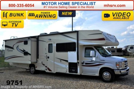 /TX 12/1/14 &lt;a href=&quot;http://www.mhsrv.com/coachmen-rv/&quot;&gt;&lt;img src=&quot;http://www.mhsrv.com/images/sold-coachmen.jpg&quot; width=&quot;383&quot; height=&quot;141&quot; border=&quot;0&quot;/&gt;&lt;/a&gt;
Receive a $2,000 VISA Gift Card with purchase from Motor Home Specialist while supplies last. Family Owned &amp; Operated and the #1 Volume Selling Motor Home Dealer in the World as well as the #1 Coachmen Dealer in the World. 
&lt;object width=&quot;400&quot; height=&quot;300&quot;&gt;&lt;param name=&quot;movie&quot; value=&quot;http://www.youtube.com/v/RqNmQzNdFZ8?version=3&amp;amp;hl=en_US&quot;&gt;&lt;/param&gt;&lt;param name=&quot;allowFullScreen&quot; value=&quot;true&quot;&gt;&lt;/param&gt;&lt;param name=&quot;allowscriptaccess&quot; value=&quot;always&quot;&gt;&lt;/param&gt;&lt;embed src=&quot;http://www.youtube.com/v/RqNmQzNdFZ8?version=3&amp;amp;hl=en_US&quot; type=&quot;application/x-shockwave-flash&quot; width=&quot;400&quot; height=&quot;300&quot; allowscriptaccess=&quot;always&quot; allowfullscreen=&quot;true&quot;&gt;&lt;/embed&gt;&lt;/object&gt;  MSRP $96,609. New 2015 Coachmen Freelander Model 32BH is approximately 32 feet 6 inches in length with bunk beds: This Class C RV is powered by a 6.8L V-10 Ford engine &amp; 6 speed automatic transmission. This beautiful coach features the Lead Dog Value Package featuring high gloss colored fiberglass sidewalls, fiberglass running boards, tinted windows, 3 burner range with oven, stainless steel wheel inserts, back-up camera, power awning, LED exterior &amp; interior lighting, solar ready, rear ladder, 50 gallon fresh water tank, slide-out awning, 5K. lb. hitch, glass door shower, Onan generator, 80&quot; long bed, roller bearing drawer glides, Azdel Composite sidewall, Thermofoil counter tops and Travel Easy Roadside Assistance.  Additional options include a swivel driver&#39;s seat, exterior privacy windshield cover, air assist suspension, spare tire, heated tanks, child safety net &amp; ladder, cockpit table, 15,000BTU A/C with heat pump, upgraded Serta mattress, exterior entertainment center, LCD TV with DVD player, and the bunk bed entertainment package which includes 2 TV/DVD players and the beautiful Platinum wood package. For additional coach information, brochures, window sticker, videos, photos, Freelander reviews &amp; testimonials as well as additional information about Motor Home Specialist and our manufacturers please visit us at MHSRV .com or call 800-335-6054. At Motor Home Specialist we DO NOT charge any prep or orientation fees like you will find at other dealerships. All sale prices include a 200 point inspection, interior &amp; exterior wash &amp; detail of vehicle, a thorough coach orientation with an MHS technician, an RV Starter&#39;s kit, a nights stay in our delivery park featuring landscaped and covered pads with full hook-ups and much more. WHY PAY MORE?... WHY SETTLE FOR LESS?