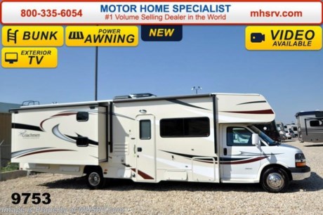 /NY 1/1/15 &lt;a href=&quot;http://www.mhsrv.com/coachmen-rv/&quot;&gt;&lt;img src=&quot;http://www.mhsrv.com/images/sold-coachmen.jpg&quot; width=&quot;383&quot; height=&quot;141&quot; border=&quot;0&quot;/&gt;&lt;/a&gt;
Receive a $2,000 VISA Gift Card with purchase from Motor Home Specialist while supplies last. Family Owned &amp; Operated and the #1 Volume Selling Motor Home Dealer in the World as well as the #1 Coachmen Dealer in the World. 
&lt;object width=&quot;400&quot; height=&quot;300&quot;&gt;&lt;param name=&quot;movie&quot; value=&quot;http://www.youtube.com/v/RqNmQzNdFZ8?version=3&amp;amp;hl=en_US&quot;&gt;&lt;/param&gt;&lt;param name=&quot;allowFullScreen&quot; value=&quot;true&quot;&gt;&lt;/param&gt;&lt;param name=&quot;allowscriptaccess&quot; value=&quot;always&quot;&gt;&lt;/param&gt;&lt;embed src=&quot;http://www.youtube.com/v/RqNmQzNdFZ8?version=3&amp;amp;hl=en_US&quot; type=&quot;application/x-shockwave-flash&quot; width=&quot;400&quot; height=&quot;300&quot; allowscriptaccess=&quot;always&quot; allowfullscreen=&quot;true&quot;&gt;&lt;/embed&gt;&lt;/object&gt;  MSRP $95,765. New 2015 Coachmen Freelander Model 32BH is approximately 32 feet 11 inches in length with bunk beds: This Class C RV is powered by a 6.0L V-8 Chevrolet engine &amp; 6 speed automatic transmission. This beautiful coach features the Lead Dog Value Package featuring high gloss colored fiberglass sidewalls, fiberglass running boards, tinted windows, 3 burner range with oven, stainless steel wheel inserts, back-up camera, power awning, LED exterior &amp; interior lighting, solar ready, rear ladder, 50 gallon fresh water tank, slide-out awning, 5K. lb. hitch, glass door shower, Onan generator, 80&quot; long bed, roller bearing drawer glides, Azdel Composite sidewall, Thermofoil counter tops and Travel Easy Roadside Assistance.  Additional options include air assist suspension, spare tire, heated tanks, child safety net &amp; ladder, 15,000 BTU A/C with heat pump, upgraded Serta mattress, exterior entertainment center, LCD TV with DVD player, and the bunk bed entertainment package which includes 2 TV/DVD players and the beautiful Platinum wood package. For additional coach information, brochures, window sticker, videos, photos, Freelander reviews &amp; testimonials as well as additional information about Motor Home Specialist and our manufacturers please visit us at MHSRV .com or call 800-335-6054. At Motor Home Specialist we DO NOT charge any prep or orientation fees like you will find at other dealerships. All sale prices include a 200 point inspection, interior &amp; exterior wash &amp; detail of vehicle, a thorough coach orientation with an MHS technician, an RV Starter&#39;s kit, a nights stay in our delivery park featuring landscaped and covered pads with full hook-ups and much more. WHY PAY MORE?... WHY SETTLE FOR LESS?