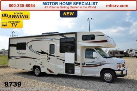 /TX 3/3/15 &lt;a href=&quot;http://www.mhsrv.com/coachmen-rv/&quot;&gt;&lt;img src=&quot;http://www.mhsrv.com/images/sold-coachmen.jpg&quot; width=&quot;383&quot; height=&quot;141&quot; border=&quot;0&quot;/&gt;&lt;/a&gt;
Family Owned &amp; Operated and the #1 Volume Selling Motor Home Dealer in the World as well as the #1 Coachmen Dealer in the World. &lt;object width=&quot;400&quot; height=&quot;300&quot;&gt;&lt;param name=&quot;movie&quot; value=&quot;http://www.youtube.com/v/fBpsq4hH-Ws?version=3&amp;amp;hl=en_US&quot;&gt;&lt;/param&gt;&lt;param name=&quot;allowFullScreen&quot; value=&quot;true&quot;&gt;&lt;/param&gt;&lt;param name=&quot;allowscriptaccess&quot; value=&quot;always&quot;&gt;&lt;/param&gt;&lt;embed src=&quot;http://www.youtube.com/v/fBpsq4hH-Ws?version=3&amp;amp;hl=en_US&quot; type=&quot;application/x-shockwave-flash&quot; width=&quot;400&quot; height=&quot;300&quot; allowscriptaccess=&quot;always&quot; allowfullscreen=&quot;true&quot;&gt;&lt;/embed&gt;&lt;/object&gt;  MSRP $81,287. The All New 2015 Coachmen Freelander Model 27QB. This Class C RV provides a tremendous amount of living &amp; storage area. This beautiful RV includes the Lead Dog Value Package featuring high gloss colored fiberglass sidewalls, fiberglass running boards, tinted windows, 3 burner range with oven, stainless steel wheel inserts, back-up camera, power awning, LED exterior &amp; interior lighting, solar ready, rear ladder, 50 gallon fresh water tank, 5K lb. hitch &amp; wire, glass door shower, Onan generator, 80&quot; long bed, roller bearing drawer glides, Azdel composite sidewall, Thermofoil counter tops and Travel Easy Roadside Assistance. Additional options include the swivel passenger seat, exterior privacy windshield cover, air assist suspension, spare tire, heated tanks, child safety net and ladder, cockpit table, 15,000 BTU A/C with heat pump, exterior entertainment center and a LCD TV with DVD player. For additional coach information, brochures, window sticker, videos, photos, Freelander reviews &amp; testimonials as well as additional information about Motor Home Specialist and our manufacturers please visit us at MHSRV .com or call 800-335-6054. At Motor Home Specialist we DO NOT charge any prep or orientation fees like you will find at other dealerships. All sale prices include a 200 point inspection, interior &amp; exterior wash &amp; detail of vehicle, a thorough coach orientation with an MHS technician, an RV Starter&#39;s kit, a nights stay in our delivery park featuring landscaped and covered pads with full hook-ups and much more. WHY PAY MORE?... WHY SETTLE FOR LESS?