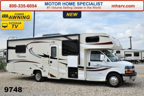 /TX 11/24/14 &lt;a href=&quot;http://www.mhsrv.com/coachmen-rv/&quot;&gt;&lt;img src=&quot;http://www.mhsrv.com/images/sold-coachmen.jpg&quot; width=&quot;383&quot; height=&quot;141&quot; border=&quot;0&quot;/&gt;&lt;/a&gt;
Family Owned &amp; Operated and the #1 Volume Selling Motor Home Dealer in the World as well as the #1 Coachmen Dealer in the World. &lt;object width=&quot;400&quot; height=&quot;300&quot;&gt;&lt;param name=&quot;movie&quot; value=&quot;http://www.youtube.com/v/fBpsq4hH-Ws?version=3&amp;amp;hl=en_US&quot;&gt;&lt;/param&gt;&lt;param name=&quot;allowFullScreen&quot; value=&quot;true&quot;&gt;&lt;/param&gt;&lt;param name=&quot;allowscriptaccess&quot; value=&quot;always&quot;&gt;&lt;/param&gt;&lt;embed src=&quot;http://www.youtube.com/v/fBpsq4hH-Ws?version=3&amp;amp;hl=en_US&quot; type=&quot;application/x-shockwave-flash&quot; width=&quot;400&quot; height=&quot;300&quot; allowscriptaccess=&quot;always&quot; allowfullscreen=&quot;true&quot;&gt;&lt;/embed&gt;&lt;/object&gt;  MSRP $82,489. The All New 2015 Coachmen Freelander Model 27QB. This Class C RV provides a tremendous amount of living &amp; storage area. This beautiful RV includes the Lead Dog Value Package featuring high gloss colored fiberglass sidewalls, fiberglass running boards, tinted windows, 3 burner range with oven, stainless steel wheel inserts, back-up camera, power awning, LED exterior &amp; interior lighting, solar ready, rear ladder, 50 gallon fresh water tank, 5K lb. hitch &amp; wire, glass door shower, Onan generator, 80&quot; long bed, roller bearing drawer glides, Azdel composite sidewall, Thermofoil counter tops and Travel Easy Roadside Assistance. Additional options include a spare tire, heated tanks, child safety net and ladder, 15,000 BTU A/C with heat pump, exterior entertainment center and a LCD TV with DVD player. For additional coach information, brochures, window sticker, videos, photos, Freelander reviews &amp; testimonials as well as additional information about Motor Home Specialist and our manufacturers please visit us at MHSRV .com or call 800-335-6054. At Motor Home Specialist we DO NOT charge any prep or orientation fees like you will find at other dealerships. All sale prices include a 200 point inspection, interior &amp; exterior wash &amp; detail of vehicle, a thorough coach orientation with an MHS technician, an RV Starter&#39;s kit, a nights stay in our delivery park featuring landscaped and covered pads with full hook-ups and much more. WHY PAY MORE?... WHY SETTLE FOR LESS?
