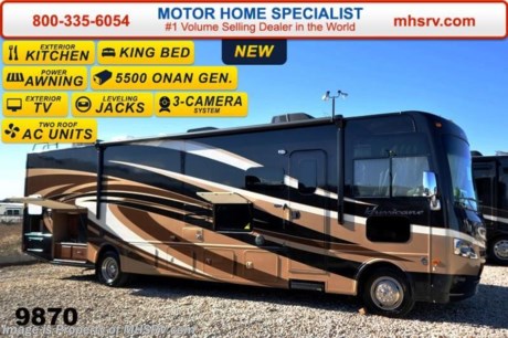 /TX 12/29 &lt;a href=&quot;http://www.mhsrv.com/thor-motor-coach/&quot;&gt;&lt;img src=&quot;http://www.mhsrv.com/images/sold-thor.jpg&quot; width=&quot;383&quot; height=&quot;141&quot; border=&quot;0&quot;/&gt;&lt;/a&gt;
Receive a $1,000 VISA Gift Card with purchase from Motor Home Specialist while supplies last.  Family Owned &amp; Operated and the #1 Volume Selling Motor Home Dealer in the World as well as the #1 Thor Motor Coach Dealer in the World. 
&lt;object width=&quot;400&quot; height=&quot;300&quot;&gt;&lt;param name=&quot;movie&quot; value=&quot;//www.youtube.com/v/kmlpm26tPJA?hl=en_US&amp;amp;version=3&quot;&gt;&lt;/param&gt;&lt;param name=&quot;allowFullScreen&quot; value=&quot;true&quot;&gt;&lt;/param&gt;&lt;param name=&quot;allowscriptaccess&quot; value=&quot;always&quot;&gt;&lt;/param&gt;&lt;embed src=&quot;//www.youtube.com/v/kmlpm26tPJA?hl=en_US&amp;amp;version=3&quot; type=&quot;application/x-shockwave-flash&quot; width=&quot;400&quot; height=&quot;300&quot; allowscriptaccess=&quot;always&quot; allowfullscreen=&quot;true&quot;&gt;&lt;/embed&gt;&lt;/object&gt;     The New 2015 Thor Motor Coach Hurricane Model 34F. MSRP $146,328. This all new Class A motorhome is approximately 35 foot 10 inches in length and features a Ford chassis, a V-10 Ford engine, 5.5 KW Onan generator, a full wall slide, side hinged baggage doors, king size bed, frameless windows, solid surface kitchen countertop, valve stem extenders, drop down electric overhead bunk &amp; a sofa with sleeper. Optional equipment includes the beautiful full body paint exterior, power driver seat, LCD TV in bedroom, exterior entertainment center, power roof vent, holding tanks with heat pads and an exterior kitchen including refrigerator, sink, portable grill and inverter. The all new Thor Motor Coach Hurricane RV also features automatic hydraulic leveling jacks, second auxiliary battery, large LCD TV, tinted one piece windshield, power patio awning with integrated LED lighting, two roof A/C units, night shades, refrigerator, microwave, oven and much more. For additional coach information, brochures, window sticker, videos, photos, Hurricane reviews &amp; testimonials as well as additional information about Motor Home Specialist and our manufacturers please visit us at MHSRV .com or call 800-335-6054. At Motor Home Specialist we DO NOT charge any prep or orientation fees like you will find at other dealerships. All sale prices include a 200 point inspection, interior &amp; exterior wash &amp; detail of vehicle, a thorough coach orientation with an MHS technician, an RV Starter&#39;s kit, a nights stay in our delivery park featuring landscaped and covered pads with full hook-ups and much more. WHY PAY MORE?... WHY SETTLE FOR LESS?
&lt;object width=&quot;400&quot; height=&quot;300&quot;&gt;&lt;param name=&quot;movie&quot; value=&quot;//www.youtube.com/v/VZXdH99Xe00?hl=en_US&amp;amp;version=3&quot;&gt;&lt;/param&gt;&lt;param name=&quot;allowFullScreen&quot; value=&quot;true&quot;&gt;&lt;/param&gt;&lt;param name=&quot;allowscriptaccess&quot; value=&quot;always&quot;&gt;&lt;/param&gt;&lt;embed src=&quot;//www.youtube.com/v/VZXdH99Xe00?hl=en_US&amp;amp;version=3&quot; type=&quot;application/x-shockwave-flash&quot; width=&quot;400&quot; height=&quot;300&quot; allowscriptaccess=&quot;always&quot; allowfullscreen=&quot;true&quot;&gt;&lt;/embed&gt;&lt;/object&gt; 