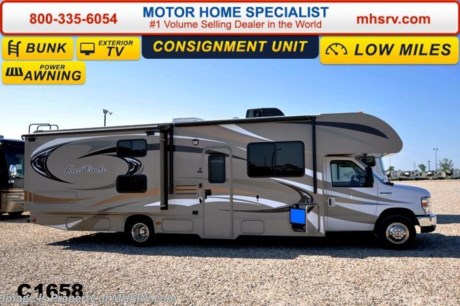 /FL 10/15/14 &lt;a href=&quot;http://www.mhsrv.com/thor-motor-coach/&quot;&gt;&lt;img src=&quot;http://www.mhsrv.com/images/sold-thor.jpg&quot; width=&quot;383&quot; height=&quot;141&quot; border=&quot;0&quot;/&gt;&lt;/a&gt;
**Consignment** Used Thor Motor Coach RV for Sale- 2013 Thor Motor Coach Four Winds 31L with 2 slides and 9,257 miles. This RV is approximately 32 feet in length with a Ford 450 chassis, Ford V10 6.8L engine, power mirrors with heat, power windows and locks, 4KW Onan generator, power patio awning, slide-out room toppers, gas/electric water heater, power steps, wheel simulators, roof ladder, 5K lb. hitch, back up cam, exterior entertainment center, leather sofa and booth with sleepers, day/night shades, fold up counter, microwave, 3 burner range with oven, refrigerator, all in1 bath, glass door shower LCD TVs in bunk area, cab over bunk, ducted A/C and a LED TV in living area. For additional information and photos please visit Motor Home Specialist at www.MHSRV .com or call 800-335-6054.