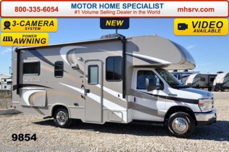 /SOLD 3/30/15  Family Owned &amp; Operated and the #1 Volume Selling Motor Home Dealer in the World as well as the #1 Thor Motor Coach Dealer in the World.  &lt;object width=&quot;400&quot; height=&quot;300&quot;&gt;&lt;param name=&quot;movie&quot; value=&quot;//www.youtube.com/v/zb5_686Rceo?version=3&amp;amp;hl=en_US&quot;&gt;&lt;/param&gt;&lt;param name=&quot;allowFullScreen&quot; value=&quot;true&quot;&gt;&lt;/param&gt;&lt;param name=&quot;allowscriptaccess&quot; value=&quot;always&quot;&gt;&lt;/param&gt;&lt;embed src=&quot;//www.youtube.com/v/zb5_686Rceo?version=3&amp;amp;hl=en_US&quot; type=&quot;application/x-shockwave-flash&quot; width=&quot;400&quot; height=&quot;300&quot; allowscriptaccess=&quot;always&quot; allowfullscreen=&quot;true&quot;&gt;&lt;/embed&gt;&lt;/object&gt; MSRP $86,346. New 2015 Thor Motor Coach Four Winds Class C RV. Model 23U with Ford E-350 chassis &amp; Ford Triton V-10 engine. This unit measures approximately 24 feet 10 inches in length. Optional equipment includes a convection microwave, leatherette U-shaped dinette, child safety tether, 15.0 BTU upgraded A/C, exterior shower, heated holding tanks, second auxiliary battery, wheel liners, keyless cab entry, valve stem extenders, spare tire, heated remote exterior mirrors with integrated side view cameras, back up monitor, leatherette driver &amp; passenger seats, cockpit carpet mat &amp; wood dash appliqu&#233;. The Four Winds Class C RV has an incredible list of standard features for 2015 including Mega exterior storage, power windows and locks, gas/electric water heater, large TV with DVD player on a swivel in the over head cab (N/A with cab over entertainment center), auto transfer switch, power patio awning with integrated LED lighting, double door refrigerator, skylight, 4000 Onan Micro Quiet generator, 5,000 lb. hitch, slick fiberglass exterior, full extension drawer glides, roof ladder, bedspread &amp; pillow shams, power vent and much more. For additional coach information, brochures, window sticker, videos, photos, Four Winds reviews &amp; testimonials as well as additional information about Motor Home Specialist and our manufacturers please visit us at MHSRV .com or call 800-335-6054. At Motor Home Specialist we DO NOT charge any prep or orientation fees like you will find at other dealerships. All sale prices include a 200 point inspection, interior &amp; exterior wash &amp; detail of vehicle, a thorough coach orientation with an MHS technician, an RV Starter&#39;s kit, a nights stay in our delivery park featuring landscaped and covered pads with full hook-ups and much more. WHY PAY MORE?... WHY SETTLE FOR LESS?