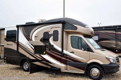 &lt;a href=&quot;http://www.mhsrv.com/thor-motor-coach/&quot;&gt;&lt;img src=&quot;http://www.mhsrv.com/images/sold-thor.jpg&quot; width=&quot;383&quot; height=&quot;141&quot; border=&quot;0&quot;/&gt;&lt;/a&gt;  Receive a $2,000 VISA Gift Card with purchase from Motor Home Specialist. Offer ends Feb. 28th, 2015. Family Owned &amp; Operated and the #1 Volume Selling Motor Home Dealer in the World as well as the #1 Thor Motor Coach Dealer in the World. MSRP $129,122. New 2015 Thor Motor Coach Four Winds Siesta Sprinter Diesel. Model 24SR. This RV measures approximately 24 ft. 10 in. in length &amp; features 2 slide-out rooms, frameless windows, wood dash appliqu&#233; and a large mid-ship TV on a slide. Optional equipment includes the beautiful full body paint exterior, LCD TV in bedroom, 12V attic fan, holding tanks with heat pads, diesel generator, exterior TV &amp; second auxiliary battery.  The all new 2015 Four Winds Siesta Sprinter also features a turbo diesel engine, AM/FM/CD, power windows &amp; locks, keyless entry &amp; much more. For additional coach information, brochures, window sticker, videos, photos, Four Winds reviews &amp; testimonials as well as additional information about Motor Home Specialist and our manufacturers please visit us at MHSRV .com or call 800-335-6054. At Motor Home Specialist we DO NOT charge any prep or orientation fees like you will find at other dealerships. All sale prices include a 200 point inspection, interior &amp; exterior wash &amp; detail of vehicle, a thorough coach orientation with an MHS technician, an RV Starter&#39;s kit, a nights stay in our delivery park featuring landscaped and covered pads with full hook-ups and much more. WHY PAY MORE?... WHY SETTLE FOR LESS?