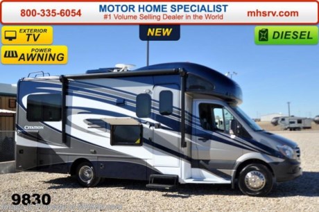 /NY 3/3/15 &lt;a href=&quot;http://www.mhsrv.com/thor-motor-coach/&quot;&gt;&lt;img src=&quot;http://www.mhsrv.com/images/sold-thor.jpg&quot; width=&quot;383&quot; height=&quot;141&quot; border=&quot;0&quot;/&gt;&lt;/a&gt;
Receive a $2,000 VISA Gift Card with purchase from Motor Home Specialist. Offer ends Feb. 28th, 2015. Family Owned &amp; Operated and the #1 Volume Selling Motor Home Dealer in the World as well as the #1 Thor Motor Coach Dealer in the World.  MSRP $128,072. New 2015 Thor Motor Coach Chateau Citation Sprinter Diesel. Model 24ST. This RV measures approximately 25ft. 9in. in length &amp; features a slide-out room, frameless windows, wood dash applique and 2 beds. Optional equipment includes the beautiful full body paint exterior, diesel generator, LCD TV in bedroom, 12V attic fan, exterior TV &amp; second auxiliary battery. The all new 2015 Chateau Citation Sprinter also features a turbo diesel engine, AM/FM/CD, power windows &amp; locks, keyless entry &amp; much more. For additional coach information, brochures, window sticker, videos, photos, Chateau reviews &amp; testimonials as well as additional information about Motor Home Specialist and our manufacturers please visit us at MHSRV .com or call 800-335-6054. At Motor Home Specialist we DO NOT charge any prep or orientation fees like you will find at other dealerships. All sale prices include a 200 point inspection, interior &amp; exterior wash &amp; detail of vehicle, a thorough coach orientation with an MHS technician, an RV Starter&#39;s kit, a nights stay in our delivery park featuring landscaped and covered pads with full hook-ups and much more. WHY PAY MORE?... WHY SETTLE FOR LESS?