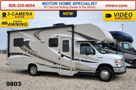 /NM 5-21-15 &lt;a href=&quot;http://www.mhsrv.com/thor-motor-coach/&quot;&gt;&lt;img src=&quot;http://www.mhsrv.com/images/sold-thor.jpg&quot; width=&quot;383&quot; height=&quot;141&quot; border=&quot;0&quot;/&gt;&lt;/a&gt;
Family Owned &amp; Operated and the #1 Volume Selling Motor Home Dealer in the World as well as the #1 Thor Motor Coach Dealer in the World.  &lt;object width=&quot;400&quot; height=&quot;300&quot;&gt;&lt;param name=&quot;movie&quot; value=&quot;//www.youtube.com/v/zb5_686Rceo?version=3&amp;amp;hl=en_US&quot;&gt;&lt;/param&gt;&lt;param name=&quot;allowFullScreen&quot; value=&quot;true&quot;&gt;&lt;/param&gt;&lt;param name=&quot;allowscriptaccess&quot; value=&quot;always&quot;&gt;&lt;/param&gt;&lt;embed src=&quot;//www.youtube.com/v/zb5_686Rceo?version=3&amp;amp;hl=en_US&quot; type=&quot;application/x-shockwave-flash&quot; width=&quot;400&quot; height=&quot;300&quot; allowscriptaccess=&quot;always&quot; allowfullscreen=&quot;true&quot;&gt;&lt;/embed&gt;&lt;/object&gt;  MSRP $89,653. New 2015 Thor Motor Coach Chateau Class C RV. Model 24C with slide-out, Ford E-350 chassis &amp; Ford Triton V-10 engine. This unit measures approximately 24 feet 11 inches in length. Optional equipment includes the all new HD-Max color exterior, convection microwave, leatherette U-Shaped dinette, child safety tether, exterior shower, heated holding tanks, second auxiliary battery, wheel liners, valve stem extenders, keyless entry, spare tire, back-up monitor, heated remote exterior mirrors with integrated side view cameras, leatherette driver &amp; passenger captain&#39;s chairs, cockpit carpet mat and wood dash applique. The Chateau Class C RV has an incredible list of standard features for 2015 including Mega exterior storage, gas/electric water heater, electric patio awning with LED lighting, an LCD TV, power windows and locks, U-shaped dinette/sleeper with seat belts, tinted coach glass, molded front cap, double door refrigerator, skylight, roof ladder, roof A/C unit, 4000 Onan Micro Quiet generator, slick fiberglass exterior, full extension drawer glides, bedspread &amp; pillow shams and much more. For additional coach information, brochure, window sticker, videos, photos, Chateau customer reviews &amp; testimonials please visit Motor Home Specialist at MHSRV .com or call 800-335-6054. At MHS we DO NOT charge any prep or orientation fees like you will find at other dealerships. All sale prices include a 200 point inspection, interior &amp; exterior wash &amp; detail of vehicle, a thorough coach orientation with an MHS technician, an RV Starter&#39;s kit, a nights stay in our delivery park featuring landscaped and covered pads with full hook-ups and much more. WHY PAY MORE?... WHY SETTLE FOR LESS? 