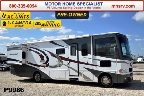 /TX 11/24/14 &lt;a href=&quot;http://www.mhsrv.com/thor-motor-coach/&quot;&gt;&lt;img src=&quot;http://www.mhsrv.com/images/sold-thor.jpg&quot; width=&quot;383&quot; height=&quot;141&quot; border=&quot;0&quot;/&gt;&lt;/a&gt;
Used Thor Motor Coach RV for Sale- 2013 Thor Motor Coach Hurricane 32A with 2 slides and 6,456 miles. This RV is approximately 32 feet in length with a Ford V10 engine, Ford chassis, power mirrors with heat, 5.5KW Onan generator with 33 hours, power patio awning, slide-out room toppers, gas/electric water heater, exterior shower, 5K lb. hitch, automatic hydraulic leveling system, 3 camera monitoring system, solid surface counter, 2 ducted roof A/Cs and 2 LCD TVs. For additional information and photos please visit Motor Home Specialist at www.MHSRV .com or call 800-335-6054.