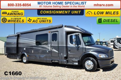 /MO 4/20/15 &lt;a href=&quot;http://www.mhsrv.com/other-rvs-for-sale/dynamax-rv/&quot;&gt;&lt;img src=&quot;http://www.mhsrv.com/images/sold-dynamax.jpg&quot; width=&quot;383&quot; height=&quot;141&quot; border=&quot;0&quot;/&gt;&lt;/a&gt;
**Consignment** Used Dynamax Super C RV for Sale- 2005 Dynamax Dynaquest M35 with 3 slides, brand new tires and 32,043 miles. This RV is approximately 35 feet in length with a Mercedes Benz 250HP engine, Freightliner chassis, power mirrors with heat, power windows and locks, 5.5KW Onan diesel generator with 201 ours, patio awning, slide-out room toppers, aluminum wheels, tank heater, automatic hydraulic leveling system, back up camera, solid surface counters, 2 ducted roof A/Cs with heat pumps and 2 LCD TVs. For additional information and photos please visit Motor Home Specialist at www.MHSRV .com or call 800-335-6054.