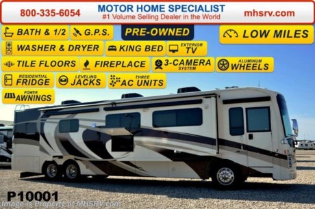 /MD 1/1/15 &lt;a href=&quot;http://www.mhsrv.com/thor-motor-coach/&quot;&gt;&lt;img src=&quot;http://www.mhsrv.com/images/sold-thor.jpg&quot; width=&quot;383&quot; height=&quot;141&quot; border=&quot;0&quot;/&gt;&lt;/a&gt;
Pre-Owned 2014 Thor Motor Coach Tuscany w/3 Slides including a full wall slide: Model 42WX (Bath &amp; 1/2) - This luxury diesel motor home measures approximately 42 feet 9 inches in length and is highlighted by a Passenger side full wall slide-out room, expandable L-shaped sofa, large LCD TV, fireplace, king bed, diesel fired Aqua Hot, molded fiberglass roof, residential refrigerator, stack washer/dryer, dish washer drawer, bedroom ceiling fan, second electric patio awning, exterior entertainment center, (3) roof A/C units, 450 HP Cummins diesel engine, Freightliner tag axle chassis with IFS and  large over head LCD TV.  For additional information and photos please visit Motor Home Specialist at www.MHSRV .com or call 800-335-6054.