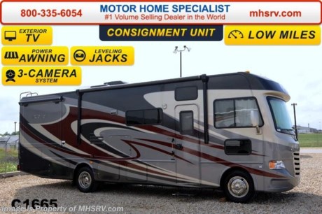 /SOLD 11/14/14
**Consignment** Used 2014 Thor Motor Coach A.C.E. Model EVO 30.1 with (2) slide-out rooms, measures approximately 30 feet 10 inches in length, beautiful full body paint exterior, exterior TV, power heated side mirrors with integrated side view cameras, LCD TV &amp; DVD player in master bedroom, upgraded 15.0 BTU ducted roof A/C unit, hydraulic leveling jacks, second auxiliary battery, Fantastic Fan, large LCD TV, drop down overhead bunk, a mud-room, a Ford Triton V-10 engine and much more. For additional information and photos please visit Motor Home Specialist at www.MHSRV .com or call 800-335-6054. 