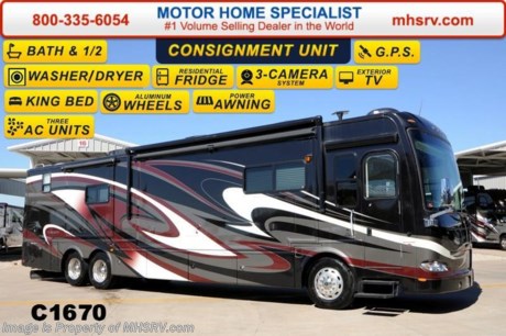 /CA 1/1/15 &lt;a href=&quot;http://www.mhsrv.com/thor-motor-coach/&quot;&gt;&lt;img src=&quot;http://www.mhsrv.com/images/sold-thor.jpg&quot; width=&quot;383&quot; height=&quot;141&quot; border=&quot;0&quot;/&gt;&lt;/a&gt;
**Consignment** Used 2011 Thor Motor Coach Tuscany: Model 42RQ. This RV measures approximately 42ft. 11n. in length. Only 23,421 miles. Equipment includes the incredible Sunset Pearl full body paint exterior, color coordinated window awnings, easy slide storage tray, 2nd Ultra Leather Sofa, Dream Dinette, GPS Navigation system and (3) heat pumps. Also featuring the massive 450HP Cummins diesel with 1,250 ft lb torque! You will also find a Allison 6-speed automatic transmission, a tag axle &amp; raised rail luxury chassis, aluminum wheels, (2) stage engine brake and Bath &amp; 1/2 Floor Plan.