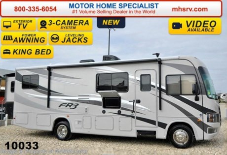 /AR 4/8/15 &lt;a href=&quot;http://www.mhsrv.com/fleetwood-rvs/&quot;&gt;&lt;img src=&quot;http://www.mhsrv.com/images/sold-fleetwood.jpg&quot; width=&quot;383&quot; height=&quot;141&quot; border=&quot;0&quot;/&gt;&lt;/a&gt;
Family Owned &amp; Operated and the #1 Volume Selling Motor Home Dealer in the World as well as the #1 FR3 Dealer in the World. &lt;object width=&quot;400&quot; height=&quot;300&quot;&gt;&lt;param name=&quot;movie&quot; value=&quot;http://www.youtube.com/v/fBpsq4hH-Ws?version=3&amp;amp;hl=en_US&quot;&gt;&lt;/param&gt;&lt;param name=&quot;allowFullScreen&quot; value=&quot;true&quot;&gt;&lt;/param&gt;&lt;param name=&quot;allowscriptaccess&quot; value=&quot;always&quot;&gt;&lt;/param&gt;&lt;embed src=&quot;http://www.youtube.com/v/fBpsq4hH-Ws?version=3&amp;amp;hl=en_US&quot; type=&quot;application/x-shockwave-flash&quot; width=&quot;400&quot; height=&quot;300&quot; allowscriptaccess=&quot;always&quot; allowfullscreen=&quot;true&quot;&gt;&lt;/embed&gt;&lt;/object&gt;  MSRP $112,960. New 2015 Forest River FR3 Model 28DS. This RV measures approximately 29 feet 10 inches in length &amp; features 2 slide-out rooms as well as a king size bed and a booth dinette. The all new FR3 is a crossover Class A motorhome with all the luxuries of a Class A at the price of a Class C motorhome. The FR3 has an impressive list of features that includes a Ford Triton V-10 engine, power fold-away overhead bunk, LED TV, brushed nickel hardware and plumbing fixtures, heated tanks, 1-Piece windshield for panoramic view, valve stem extenders, color LCD back-up monitor with side view cameras, power front sun shade, Ultra Leather driver and passenger seating, exterior shower, power patio awning, &quot;SUPER STORAGE&quot; rear cargo compartment and much more. For additional coach information, brochures, window sticker, videos, photos, FR3 reviews &amp; testimonials as well as additional information about Motor Home Specialist and our manufacturers please visit us at MHSRV .com or call 800-335-6054. At Motor Home Specialist we DO NOT charge any prep or orientation fees like you will find at other dealerships. All sale prices include a 200 point inspection, interior &amp; exterior wash &amp; detail of vehicle, a thorough coach orientation with an MHS technician, an RV Starter&#39;s kit, a nights stay in our delivery park featuring landscaped and covered pads with full hook-ups and much more. WHY PAY MORE?... WHY SETTLE FOR LESS? 
&lt;object width=&quot;400&quot; height=&quot;300&quot;&gt;&lt;param name=&quot;movie&quot; value=&quot;http://www.youtube.com/v/Pu7wgPgva2o?version=3&amp;amp;hl=en_US&quot;&gt;&lt;/param&gt;&lt;param name=&quot;allowFullScreen&quot; value=&quot;true&quot;&gt;&lt;/param&gt;&lt;param name=&quot;allowscriptaccess&quot; value=&quot;always&quot;&gt;&lt;/param&gt;&lt;embed src=&quot;http://www.youtube.com/v/Pu7wgPgva2o?version=3&amp;amp;hl=en_US&quot; type=&quot;application/x-shockwave-flash&quot; width=&quot;400&quot; height=&quot;300&quot; allowscriptaccess=&quot;always&quot; allowfullscreen=&quot;true&quot;&gt;&lt;/embed&gt;&lt;/object&gt;