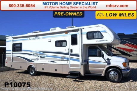 /TX 1/19/15 &lt;a href=&quot;http://www.mhsrv.com/fleetwood-rvs/&quot;&gt;&lt;img src=&quot;http://www.mhsrv.com/images/sold-fleetwood.jpg&quot; width=&quot;383&quot; height=&quot;141&quot; border=&quot;0&quot; /&gt;&lt;/a&gt;
Used Fleetwood RV for Sale- 2005 Fleetwood Jamboree 31W with slide and 25,502 miles. This RV is approximately 30 feet in length with a Ford 6.8L engine, Ford 450 chassis, power mirrors with heat, power windows and locks, 4KW Onan generator with 503 hours, patio awnings, slide-out room topper, aluminum wheels, 3.5KW lb. hitch, back up camera, ducted roof A/C and a LCD TV. For additional information and photos please visit Motor Home Specialist at www.MHSRV .com or call 800-335-6054.