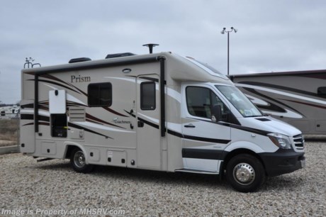 /SOLD - 7/16/15- TX
 Family Owned &amp; Operated and the #1 Volume Selling Motor Home Dealer in the World as well as the #1 Coachmen Dealer in the World. MSRP $121,635. New 2015 Coachmen Prism B+ Sprinter Diesel. Model 24M. This RV measures approximately 24 feet 10 inches in length with slide-out room.  Optional equipment includes the Banner Package featuring bluetooth satellite radio, back-up camera &amp; monitor, power awning, solar ready, pop-up power tower, stainless steel wheel liners, MCD window shades, cook top with glass cover, LED lights, exterior entertainment center, woodgrain dash applique, upgraded swivel seats, power vents, roller bearing drawer glides, rear stabilizers, Travel Easy Roadside Assistance &amp; exterior privacy windshield cover. Additional options include the upgraded 15,000 BTU A/C with heat pump, Onan diesel generator, side slide-out awning, upgraded mattress, slide-out awning, heated tanks and side view cameras. The Prism&#39;s impressive list of standards include a 3.0L V-6 turbo diesel engine, sunroof with night shade, hardwood cabinet doors, coach TV with DVD player, convection oven, water heater, heated tanks, exterior shower and much more. For additional coach information, brochure, window sticker, videos, photos, Prism customer reviews &amp; testimonials please visit Motor Home Specialist at MHSRV .com or call 800-335-6054. At MHS we DO NOT charge any prep or orientation fees like you will find at other dealerships. All sale prices include a 200 point inspection, interior &amp; exterior wash &amp; detail of vehicle, a thorough coach orientation with an MHS technician, an RV Starter&#39;s kit, a nights stay in our delivery park featuring landscaped and covered pads with full hook-ups and much more. WHY PAY MORE?... WHY SETTLE FOR LESS? &lt;object width=&quot;400&quot; height=&quot;300&quot;&gt;&lt;param name=&quot;movie&quot; value=&quot;http://www.youtube.com/v/fBpsq4hH-Ws?version=3&amp;amp;hl=en_US&quot;&gt;&lt;/param&gt;&lt;param name=&quot;allowFullScreen&quot; value=&quot;true&quot;&gt;&lt;/param&gt;&lt;param name=&quot;allowscriptaccess&quot; value=&quot;always&quot;&gt;&lt;/param&gt;&lt;embed src=&quot;http://www.youtube.com/v/fBpsq4hH-Ws?version=3&amp;amp;hl=en_US&quot; type=&quot;application/x-shockwave-flash&quot; width=&quot;400&quot; height=&quot;300&quot; allowscriptaccess=&quot;always&quot; allowfullscreen=&quot;true&quot;&gt;&lt;/embed&gt;&lt;/object&gt; 