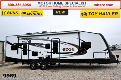 /OK &lt;a href=&quot;http://www.mhsrv.com/travel-trailers/&quot;&gt;&lt;img src=&quot;http://www.mhsrv.com/images/sold-traveltrailer.jpg&quot; width=&quot;383&quot; height=&quot;141&quot; border=&quot;0&quot;/&gt;&lt;/a&gt;
Family Owned &amp; Operated. Largest Selection, Lowest Prices &amp; the Premier Service &amp; Walk-Through Process that can only be found at the #1 Volume Selling Motor Home Dealer in the World! From $10K to $2 Million... We gotcha&#39; Covered!  &lt;object width=&quot;400&quot; height=&quot;300&quot;&gt;&lt;param name=&quot;movie&quot; value=&quot;http://www.youtube.com/v/fBpsq4hH-Ws?version=3&amp;amp;hl=en_US&quot;&gt;&lt;/param&gt;&lt;param name=&quot;allowFullScreen&quot; value=&quot;true&quot;&gt;&lt;/param&gt;&lt;param name=&quot;allowscriptaccess&quot; value=&quot;always&quot;&gt;&lt;/param&gt;&lt;embed src=&quot;http://www.youtube.com/v/fBpsq4hH-Ws?version=3&amp;amp;hl=en_US&quot; type=&quot;application/x-shockwave-flash&quot; width=&quot;400&quot; height=&quot;300&quot; allowscriptaccess=&quot;always&quot; allowfullscreen=&quot;true&quot;&gt;&lt;/embed&gt;&lt;/object&gt; MSRP $56,698. The Heartland Edge travel trailer toy hauler model 292EG features the EDGE package which includes fuel station, ramp door, electric awning, 15.0 BTU A/C, spare tire, rear pull down screen, rear electric queen bed, night shades, exterior shower, exterior speakers, power tongue jack, rear stabilizer jacks, microwave, oven with range, stainless steel appliances, brushed nickel hardware, solid surface countertops in the kitchen, LED lights, 50 amp service and sidewall graphics. Additional options include a second A/C and a 5.5KW Onan generator! For additional coach information, brochures, window sticker, videos, photos, Edge reviews &amp; testimonials as well as additional information about Motor Home Specialist and our manufacturers please visit us at MHSRV .com or call 800-335-6054. At Motor Home Specialist we DO NOT charge any prep or orientation fees like you will find at other dealerships. All sale prices include a 200 point inspection, interior &amp; exterior wash &amp; detail of vehicle, a thorough coach orientation with an MHS technician, an RV Starter&#39;s kit, a nights stay in our delivery park featuring landscaped and covered pads with full hook-ups and much more. WHY PAY MORE?... WHY SETTLE FOR LESS?