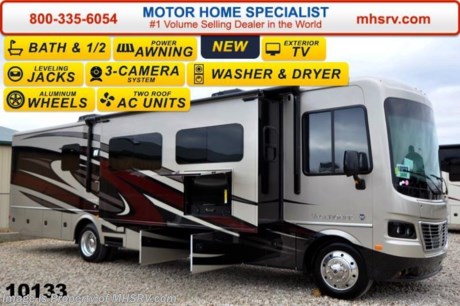 /TX 5/5/15 &lt;a href=&quot;http://www.mhsrv.com/holiday-rambler-rv/&quot;&gt;&lt;img src=&quot;http://www.mhsrv.com/images/sold-holidayrambler.jpg&quot; width=&quot;383&quot; height=&quot;141&quot; border=&quot;0&quot;/&gt;&lt;/a&gt;
Receive a $2,000 VISA Gift Card with purchase from Motor Home Specialist while supplies last.   Family Owned &amp; Operated and the #1 Volume Selling Motor Home Dealer in the World. &lt;object width=&quot;400&quot; height=&quot;300&quot;&gt;&lt;param name=&quot;movie&quot; value=&quot;http://www.youtube.com/v/fBpsq4hH-Ws?version=3&amp;amp;hl=en_US&quot;&gt;&lt;/param&gt;&lt;param name=&quot;allowFullScreen&quot; value=&quot;true&quot;&gt;&lt;/param&gt;&lt;param name=&quot;allowscriptaccess&quot; value=&quot;always&quot;&gt;&lt;/param&gt;&lt;embed src=&quot;http://www.youtube.com/v/fBpsq4hH-Ws?version=3&amp;amp;hl=en_US&quot; type=&quot;application/x-shockwave-flash&quot; width=&quot;400&quot; height=&quot;300&quot; allowscriptaccess=&quot;always&quot; allowfullscreen=&quot;true&quot;&gt;&lt;/embed&gt;&lt;/object&gt; MSRP $154,835. New 2015 Holiday Rambler Vacationer Model 36DBT bath &amp; 1/2 model. This Class A motorhome measures approximately 37 ft. 6in. length featuring (3) slide-out rooms, powerful Ford Triton V-10 engine with 362 HP, Ford 22 series chassis, 39 inch LED TV, LED lighting, 1-piece panoramic windshield, exclusive Dream Easy mattress, automatic leveling system, aluminum wheels and side swing baggage doors. Options include the beautiful full body paint exterior, dual dash fans, exterior entertainment center, 4 door refrigerator with inserts, stackable washer/dryer, center table between the driver and passenger seats, sofa bed with air mattress, additional heat pump, inverter, central vacuum, GPS navigation system, FS dinette w/credenza and a power drivers seat. For additional coach information, brochures, window sticker, videos, photos, Vacationer reviews &amp; testimonials as well as additional information about Motor Home Specialist and our manufacturers please visit us at MHSRV .com or call 800-335-6054. At Motor Home Specialist we DO NOT charge any prep or orientation fees like you will find at other dealerships. All sale prices include a 200 point inspection, interior &amp; exterior wash &amp; detail of vehicle, a thorough coach orientation with an MHS technician, an RV Starter&#39;s kit, a nights stay in our delivery park featuring landscaped and covered pads with full hook-ups and much more. WHY PAY MORE?... WHY SETTLE FOR LESS?
