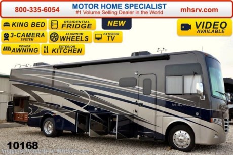 /SC 5/5/15 &lt;a href=&quot;http://www.mhsrv.com/thor-motor-coach/&quot;&gt;&lt;img src=&quot;http://www.mhsrv.com/images/sold-thor.jpg&quot; width=&quot;383&quot; height=&quot;141&quot; border=&quot;0&quot;/&gt;&lt;/a&gt;
Receive a $2,000 VISA Gift Card with purchase from Motor Home Specialist while supplies last.   Family Owned &amp; Operated and the #1 Volume Selling Motor Home Dealer in the World as well as the #1 Thor Motor Coach Dealer in the World. &lt;object width=&quot;400&quot; height=&quot;300&quot;&gt;&lt;param name=&quot;movie&quot; value=&quot;//www.youtube.com/v/43jBXBFPE9s?version=3&amp;amp;hl=en_US&quot;&gt;&lt;/param&gt;&lt;param name=&quot;allowFullScreen&quot; value=&quot;true&quot;&gt;&lt;/param&gt;&lt;param name=&quot;allowscriptaccess&quot; value=&quot;always&quot;&gt;&lt;/param&gt;&lt;embed src=&quot;//www.youtube.com/v/43jBXBFPE9s?version=3&amp;amp;hl=en_US&quot; type=&quot;application/x-shockwave-flash&quot; width=&quot;400&quot; height=&quot;300&quot; allowscriptaccess=&quot;always&quot; allowfullscreen=&quot;true&quot;&gt;&lt;/embed&gt;&lt;/object&gt; 
&lt;object width=&quot;400&quot; height=&quot;300&quot;&gt;&lt;param name=&quot;movie&quot; value=&quot;http://www.youtube.com/v/_D_MrYPO4yY?version=3&amp;amp;hl=en_US&quot;&gt;&lt;/param&gt;&lt;param name=&quot;allowFullScreen&quot; value=&quot;true&quot;&gt;&lt;/param&gt;&lt;param name=&quot;allowscriptaccess&quot; value=&quot;always&quot;&gt;&lt;/param&gt;&lt;embed src=&quot;http://www.youtube.com/v/_D_MrYPO4yY?version=3&amp;amp;hl=en_US&quot; type=&quot;application/x-shockwave-flash&quot; width=&quot;400&quot; height=&quot;300&quot; allowscriptaccess=&quot;always&quot; allowfullscreen=&quot;true&quot;&gt;&lt;/embed&gt;&lt;/object&gt;
MSRP $158,207. The New 2015 Thor Motor Coach Miramar 34.2 Model. This luxury class A gas motor home measures approximately 35 feet 10 inches in length and features a full wall slide, a large booth dinette, side mounted flat panel TV for easy viewing when the slide-out room is in, exterior entertainment center with TV, large sofa w/air mattress and a king size bed. Optional equipment includes the beautiful full body paint exterior, power driver&#39;s seat and an exterior kitchen that includes a refrigerator, sink and portable gas grill. The 2015 Thor Motor Coach Miramar also features one of the most impressive lists of standard equipment in the RV industry including a Ford Triton V-10 engine, 5-speed automatic transmission, Ford 22 Series chassis with 22.5 Michelin tires and high polished aluminum wheels, automatic leveling system with touch pad controls, power patio awning with LED lights, frameless windows, slide-out room awning toppers, heated/remote exterior mirrors with integrated side view cameras, side hinged baggage doors, halogen headlamps with LED accent lights, heated and enclosed holding tanks, residential refrigerator, solid surface kitchen sink, LCD TVs, DVD, 5500 Onan generator, gas/electric water heater and much more. For additional coach information, brochure, window sticker, videos, photos, Miramar customer reviews &amp; testimonials please visit Motor Home Specialist at MHSRV .com or call 800-335-6054. At MHS we DO NOT charge any prep or orientation fees like you will find at other dealerships. All sale prices include a 200 point inspection, interior &amp; exterior wash &amp; detail of vehicle, a thorough coach orientation with an MHS technician, an RV Starter&#39;s kit, a nights stay in our delivery park featuring landscaped and covered pads with full hook-ups and much more. WHY PAY MORE?... WHY SETTLE FOR LESS? &lt;object width=&quot;400&quot; height=&quot;300&quot;&gt;&lt;param name=&quot;movie&quot; value=&quot;//www.youtube.com/v/wsGkgVdi1T8?version=3&amp;amp;hl=en_US&quot;&gt;&lt;/param&gt;&lt;param name=&quot;allowFullScreen&quot; value=&quot;true&quot;&gt;&lt;/param&gt;&lt;param name=&quot;allowscriptaccess&quot; value=&quot;always&quot;&gt;&lt;/param&gt;&lt;embed src=&quot;//www.youtube.com/v/wsGkgVdi1T8?version=3&amp;amp;hl=en_US&quot; type=&quot;application/x-shockwave-flash&quot; width=&quot;400&quot; height=&quot;300&quot; allowscriptaccess=&quot;always&quot; allowfullscreen=&quot;true&quot;&gt;&lt;/embed&gt;&lt;/object&gt;