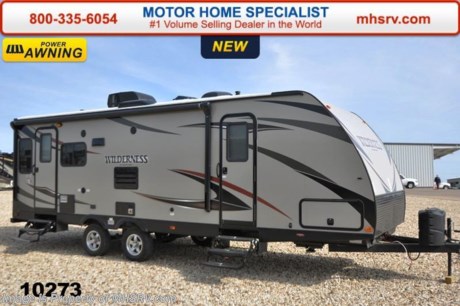 /AR 10-15-15 &lt;a href=&quot;http://www.mhsrv.com/travel-trailers/&quot;&gt;&lt;img src=&quot;http://www.mhsrv.com/images/sold-traveltrailer.jpg&quot; width=&quot;383&quot; height=&quot;141&quot; border=&quot;0&quot;/&gt;&lt;/a&gt;
Family Owned &amp; Operated. Largest Selection, Lowest Prices &amp; the Premier Service &amp; Walk-Through Process that can only be found at the #1 Volume Selling Motor Home Dealer in the World! From $10K to $2 Million... We gotcha&#39; Covered!  &lt;object width=&quot;400&quot; height=&quot;300&quot;&gt;&lt;param name=&quot;movie&quot; value=&quot;http://www.youtube.com/v/fBpsq4hH-Ws?version=3&amp;amp;hl=en_US&quot;&gt;&lt;/param&gt;&lt;param name=&quot;allowFullScreen&quot; value=&quot;true&quot;&gt;&lt;/param&gt;&lt;param name=&quot;allowscriptaccess&quot; value=&quot;always&quot;&gt;&lt;/param&gt;&lt;embed src=&quot;http://www.youtube.com/v/fBpsq4hH-Ws?version=3&amp;amp;hl=en_US&quot; type=&quot;application/x-shockwave-flash&quot; width=&quot;400&quot; height=&quot;300&quot; allowscriptaccess=&quot;always&quot; allowfullscreen=&quot;true&quot;&gt;&lt;/embed&gt;&lt;/object&gt; MSRP $30,685. The Heartland Wilderness travel trailer model 2750RL features a ducted A/C, 82&quot; interior ceilings, double door refrigerator, tinted windows, stabilizer jacks, power vent, gas/electric water heater, steel ball bearing guides, enclosed under-belly, indoor &amp; outdoor speakers, dual LP tanks with auto change over, cable hookup, 55 amp 12 volt power converter &amp; the wide trax axle system. This beautiful travel trailer also includes the Elite Package which features upgraded tan fiberglass, premium graphic package, upgraded black trim, black skirt metal and black diamond plate. Additional options include aluminum wheels, a LED TV, power stabilizer jacks, upgraded A/C, spare tire &amp; carrier as well as a power awning. For additional coach information, brochures, window sticker, videos, photos, Wilderness reviews &amp; testimonials as well as additional information about Motor Home Specialist and our manufacturers please visit us at MHSRV .com or call 800-335-6054. At Motor Home Specialist we DO NOT charge any prep or orientation fees like you will find at other dealerships. All sale prices include a 200 point inspection, interior &amp; exterior wash &amp; detail of vehicle, a thorough coach orientation with an MHS technician, an RV Starter&#39;s kit, a nights stay in our delivery park featuring landscaped and covered pads with full hook-ups and much more. WHY PAY MORE?... WHY SETTLE FOR LESS?