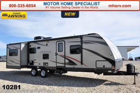 /TX 5/29/15 &lt;a href=&quot;http://www.mhsrv.com/travel-trailers/&quot;&gt;&lt;img src=&quot;http://www.mhsrv.com/images/sold-traveltrailer.jpg&quot; width=&quot;383&quot; height=&quot;141&quot; border=&quot;0&quot; /&gt;&lt;/a&gt;
 Family Owned &amp; Operated. Largest Selection, Lowest Prices &amp; the Premier Service &amp; Walk-Through Process that can only be found at the #1 Volume Selling Motor Home Dealer in the World! From $10K to $2 Million... We gotcha&#39; Covered!  &lt;object width=&quot;400&quot; height=&quot;300&quot;&gt;&lt;param name=&quot;movie&quot; value=&quot;http://www.youtube.com/v/fBpsq4hH-Ws?version=3&amp;amp;hl=en_US&quot;&gt;&lt;/param&gt;&lt;param name=&quot;allowFullScreen&quot; value=&quot;true&quot;&gt;&lt;/param&gt;&lt;param name=&quot;allowscriptaccess&quot; value=&quot;always&quot;&gt;&lt;/param&gt;&lt;embed src=&quot;http://www.youtube.com/v/fBpsq4hH-Ws?version=3&amp;amp;hl=en_US&quot; type=&quot;application/x-shockwave-flash&quot; width=&quot;400&quot; height=&quot;300&quot; allowscriptaccess=&quot;always&quot; allowfullscreen=&quot;true&quot;&gt;&lt;/embed&gt;&lt;/object&gt; MSRP $36,609. The Heartland Wilderness travel trailer model 3175RE features 3 slides, 2 recliners, U-shaped booth, ducted A/C, 82&quot; interior ceilings, double door refrigerator, tinted windows, stabilizer jacks, power vent, gas/electric water heater, steel ball bearing guides, enclosed under-belly, indoor &amp; outdoor speakers, dual LP tanks with auto change over, cable hookup, 55 amp 12 volt power converter &amp; the wide trax axle system. This beautiful travel trailer also includes the Elite Package which features upgraded tan fiberglass, premium graphic package, upgraded black trim, black skirt metal and black diamond plate. Additional options include aluminum wheels, a flat screen TV, power stabilizer jacks, 15.0 BTU upgraded A/C, spare tire &amp; carrier as well as a power awning. For additional coach information, brochures, window sticker, videos, photos, Wilderness reviews &amp; testimonials as well as additional information about Motor Home Specialist and our manufacturers please visit us at MHSRV .com or call 800-335-6054. At Motor Home Specialist we DO NOT charge any prep or orientation fees like you will find at other dealerships. All sale prices include a 200 point inspection, interior &amp; exterior wash &amp; detail of vehicle, a thorough coach orientation with an MHS technician, an RV Starter&#39;s kit, a nights stay in our delivery park featuring landscaped and covered pads with full hook-ups and much more. WHY PAY MORE?... WHY SETTLE FOR LESS?
