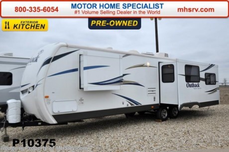 /TX 2/23/15 &lt;a href=&quot;http://www.mhsrv.com/travel-trailers/&quot;&gt;&lt;img src=&quot;http://www.mhsrv.com/images/sold-traveltrailer.jpg&quot; width=&quot;383&quot; height=&quot;141&quot; border=&quot;0&quot;/&gt;&lt;/a&gt;
Used Keystone RV for Sale- 2012 Keystone Outback 298RE is approximately 32 feet in length with 3 slides, power patio awning, slide-out room toppers, gas/electric water heater, pass-thru storage, aluminum wheels, black tank rinsing system, exterior shower, exterior speakers, booth converts to sleeper, night shades, microwave, power roof vent, 3 burner range with oven, refrigerator, all in 1 bath, glass door shower and much more.  For additional information and photos please visit Motor Home Specialist at www.MHSRV .com or call 800-335-6054.