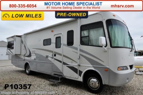/TX 2/9/15 &lt;a href=&quot;http://www.mhsrv.com/thor-motor-coach/&quot;&gt;&lt;img src=&quot;http://www.mhsrv.com/images/sold-thor.jpg&quot; width=&quot;383&quot; height=&quot;141&quot; border=&quot;0&quot;/&gt;&lt;/a&gt;
Used Thor Motor Coach RV for Sale- 2005 Thor Motor Coach Hurricane 32R with 2 slides and 20,858 miles. This RV is approximately 32 feet in length with a Ford V10 engine, Ford chassis, 5.5KW generator with 287 hours, patio awning, slide-out room toppers, water heater, power steps, pass-thru storage, wheel simulators,  5K lb. hitch, power leveling, back up camera, 2 ducted roof A/Cs and 2 TVs. For additional information and photos please visit Motor Home Specialist at www.MHSRV .com or call 800-335-6054.