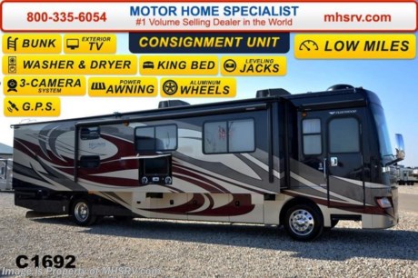 /TX 4/20/15 &lt;a href=&quot;http://www.mhsrv.com/fleetwood-rvs/&quot;&gt;&lt;img src=&quot;http://www.mhsrv.com/images/sold-fleetwood.jpg&quot; width=&quot;383&quot; height=&quot;141&quot; border=&quot;0&quot;/&gt;&lt;/a&gt;
**Consignment** Used Fleetwood RV for Sale- 2010 Fleetwood Discovery 40G bunk house with 2 slides and 28,433 miles. This RV is approximately 41 feet in length with a 350HP Cummins engine, Spartan chassis, power mirrors with heat, GPS, 8KW Onan generator with AGS and 774 hours, power patio and door awnings, window awnings, slide-out room toppers, pass-thru storage with side swing baggage doors, aluminum wheels, 10K lb. hitch, automatic hydraulic leveling system, exterior entertainment center, Magnum inverter, ceramic tile floor, all in 1 bath, dual pane windows, solid surface counters, central vacuum, washer/dryer stack, 4 door refrigerator, 2 ducted A/Cs with heat pumps and 4 TVs. For additional information and photos please visit Motor Home Specialist at www.MHSRV .com or call 800-335-6054.