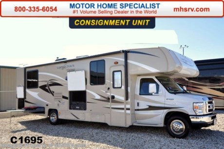 /TX &lt;a href=&quot;http://www.mhsrv.com/coachmen-rv/&quot;&gt;&lt;img src=&quot;http://www.mhsrv.com/images/sold-coachmen.jpg&quot; width=&quot;383&quot; height=&quot;141&quot; border=&quot;0&quot;/&gt;&lt;/a&gt;
**Consignment** 2015 Coachmen Leprechaun Model 319DSF. This Luxury Class C RV measures approximately 32 feet 6 inches in length. Features include leveling jacks, high gloss carmel colored fiberglass sidewalls, carmel fiberglass running boards &amp; fender skirts, tinted windows, fiberglass counter tops, rear ladder, upgraded sofa, back up camera &amp; monitor, power awning, 50 gallon fresh water, 5,000 lb. hitch &amp; wire, slide-out awnings, glass shower door, Onan generator, 80&quot; long bed, night shades, roller bearing drawer glides and Azdel Composite sidewalls. Additional features include 39 inch LCD TV on power lift, exterior entertainment center, dual coach batteries, air assist suspension, gas/electric water heater, tank heaters, side view cameras, rear ladder, heated exterior mirrors w/remote, exterior camp kitchen, electric fireplace, upgraded 15,000 BTU A/C with heat pump, swivel driver and passenger seats, exterior windshield cover and much more. For additional coach information visit Motor Home Specialist at MHSRV .com or call 800-335-6054. 