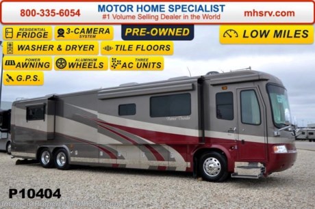 /TX 2/23/15 &lt;a href=&quot;http://www.mhsrv.com/other-rvs-for-sale/beaver-rv/&quot;&gt;&lt;img src=&quot;http://www.mhsrv.com/images/sold-beaver.jpg&quot; width=&quot;383&quot; height=&quot;141&quot; border=&quot;0&quot;/&gt;&lt;/a&gt;
Used Beaver RV for Sale- 2006 Beaver Patriot Thunder with 4 slides and 28,853 miles. This RV is approximately 44 feet in length with a Caterpillar 525HP engine with side radiator, Roadmaster raised rail chassis with tag axle, power mirrors with heat, Aladdin System, power visors, power pedals, GPS, 10KW Onan diesel generator with 162 hours &amp; AGS, power patio and door awnings, power window awnings, slide-out room toppers, Aqua Hot, 50 amp power cord reel, pass-thru storage with side swing baggage doors, full length slide-out cargo trays, aluminum wheels, keyless entry, Sani-Con drainage system, power water hose reel, solar panel, fiberglass roof with ladder, 10K lb. hitch, automatic leveling system, 3 camera monitoring system, Magnum inverter, all hardwood cabinets, Multi-plex lighting , dual pane windows, solid surface counters, convection microwave, residential refrigerator, washer/dryer stack, glass door shower, king size bed with pillow top mattress, 3 ducted roof A/Cs with heat pumps, 2 LCD TVs and much more. For additional information and photos please visit Motor Home Specialist at www.MHSRV .com or call 800-335-6054.