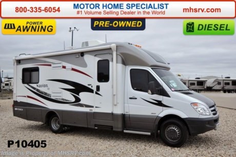 /SOLD 3/30/2015 Used Itasca RV for Sale- 2014 Itasca Navion 24V with slide and 7,772 miles. This RV is approximately 25 feet in length with Mercedez 188HP diesel engine with sprinter chassis, power mirrors, power windows, 3.2 KW Onan diesel generator with only 7 hours, slide-out room toppers, power patio awning, gas/electric water heater, fiberglass roof with ladder, tank heater, exterior speakers, back up camera, Xantrax inverter, convection microwave, solid surface counter, all in 1 bath, ducted A/C and 2 LED TVs.  For additional information and photos please visit Motor Home Specialist at www.MHSRV .com or call 800-335-6054.