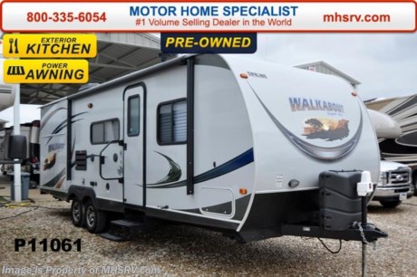 /SOLD 4/8/15 &lt;a href=&quot;http://www.mhsrv.com/travel-trailers/&quot;&gt;&lt;img src=&quot;http://www.mhsrv.com/images/sold-traveltrailer.jpg&quot; width=&quot;383&quot; height=&quot;141&quot; border=&quot;0&quot;/&gt;&lt;/a&gt;
Used Skyline RV for Sale- 2014 Skyline Walkabout 24RBK is approximately 25 feet in length with a slide, power patio awning, gas/electric water heater, pass-thru storage, aluminum wheels, black tank rinsing system, exterior shower, exterior speakers, swivel LCD TV, U-shaped booth converts to sleeper, night shades, power roof vent, microwave, 3 burner range with oven, refrigerator, all in 1 bath, glass door shower, ducted A/C and much more. For additional information and photos please visit Motor Home Specialist at www.MHSRV .com or call 800-335-6054.