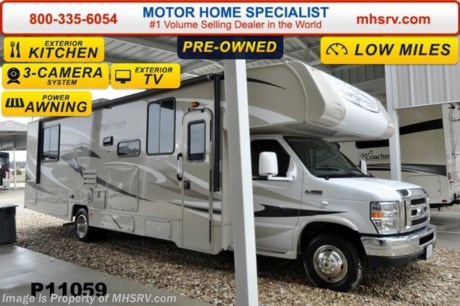 /TX 4/27/15 &lt;a href=&quot;http://www.mhsrv.com/coachmen-rv/&quot;&gt;&lt;img src=&quot;http://www.mhsrv.com/images/sold-coachmen.jpg&quot; width=&quot;383&quot; height=&quot;141&quot; border=&quot;0&quot;/&gt;&lt;/a&gt;
Used Coachmen RV for Sale- 2014 Coachmen Leprechaun 319DS has 2 slides and 6,303 miles. This RV is approximately 32 feet in length with a Ford 6.8L engine, Ford 450 chassis, power mirrors with heat, power windows and locks, 4KW Onan generator with 11 hours, power patio awning, slide-out room toppers, side swing baggage doors, Ride-Rite Air Assist, exterior grill, exterior shower, 5K lb. hitch, 3 camera monitoring system, exterior entertainment center, convection microwave, pillow top mattress, cab over bunk, exterior sink &amp; mini fridge, ducted roof A/C and an LCD TV. For additional information and photos please visit Motor Home Specialist at www.MHSRV .com or call 800-335-6054.