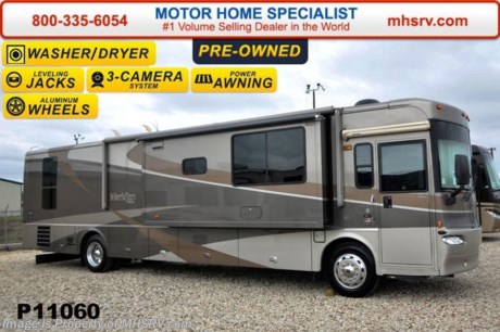 /SOLD 3/30/2015 Used Itasca RV for Sale- 2005 Itasca Meridian 39K with 3 slides and 51,882 miles. This RV is approximately 38 feet in length with a Caterpillar 350HP engine, Freightliner chassis, power mirrors with heat, Trip-Tek, 7.5KW Onan generator, power patio and door awnings, slide-out room toppers, gas/electric water heater, pass-thru storage, aluminum wheels, solar panel, fiberglass roof with ladder, 10K lb. hitch, hydraulic leveling system, 3 camera monitoring system, dual pane windows, convection microwave, solid surface counter, washer/dryer combo, ducted A/C and 2 LCD TVs. For additional information and photos please visit Motor Home Specialist at www.MHSRV .com or call 800-335-6054.