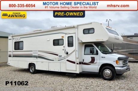 /SOLD 3/30/2015 Used Fleetwood RV for Sale- 2000 Fleetwood Tioga 31W with slide and 49,202 miles. This RV is approximately 31 feet in length with a Ford Triton V10 engine, Ford 450 chassis, power windows and locks, 4KW Onan generator, power patio awning, slide-out room topper, solar panel, 3.5K lb. hitch, power leveling system, exterior speakers, cab over bunk, ducted roof A/C and a LCD TV. For additional information and photos please visit Motor Home Specialist at www.MHSRV .com or call 800-335-6054.
