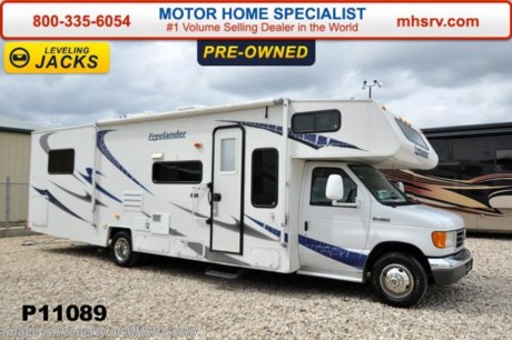 /TX 5/5/15 &lt;a href=&quot;http://www.mhsrv.com/coachmen-rv/&quot;&gt;&lt;img src=&quot;http://www.mhsrv.com/images/sold-coachmen.jpg&quot; width=&quot;383&quot; height=&quot;141&quot; border=&quot;0&quot;/&gt;&lt;/a&gt;
Pre-owned 2008 Coachmen Freelander with slide-out and 37,528 miles. This RV is approximately 31 feet 10 inches in length with a Ford 6.8L engine, cruise, dash CD player, power windows, power door locks, dual safety airbags, 4kw Onan gas generator, patio awning, slide-out room toppers, electric &amp; gas water heater, pass-thru storage, wheel sims, exterior shower, roof ladder, 5k hitch weight, power leveling, Xantrax inverter, ducted roof AC, living room LCD TV, sofa and sleeper, night shades, fold up counter, microwave, 3 burner range, refrigerator, glass door shower and much more. For additional information and photos please visit Motor Home Specialist at www.MHSRV .com or call 800-335-6054.