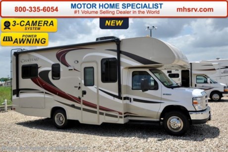 /SOLD - 7/16/15- WA
#1 Volume Selling Motor Home Dealer in the World. MSRP $86,338. New 2016 Thor Motor Coach Chateau Class C RV Model 23U with Ford E-350 chassis, Ford Triton V-10 engine &amp; 8,000 lb. trailer hitch. This unit measures approximately 24 feet 10 inches in length. Optional equipment includes the all new HD-Max exterior color, convection microwave, Leatherette U-shaped dinette, child safety tether, upgraded A/C, exterior shower, heated holding tanks, second auxiliary battery, wheel liners, keyless cab entry, valve stem extenders, spare tire, back up monitor, heated &amp; remote exterior mirrors with side cameras, leatherette driver &amp; passenger chairs, cockpit carpet mat and wood dash applique. The Chateau Class C RV has an incredible list of standard features for 2016 as well including Mega exterior storage, power windows and locks, power patio awning with integrated LED lighting, roof ladder, in-dash media center w/DVD/CD/AM/FM &amp; Bluetooth, deluxe exterior mirrors, bunk ladder, U-shaped dinette, refrigerator, oven, microwave, flip-up counter-top extension, large TV on swivel in cab-over, power vent in bath, skylight above shower, 4000 Onan generator, auto transfer switch, roof A/C, cab A/C, battery disconnect switch, auxiliary battery, gas/electric water heater and much more. For additional information, brochures, and videos please visit Motor Home Specialist at  MHSRV .com or Call 800-335-6054. At Motor Home Specialist we DO NOT charge any prep or orientation fees like you will find at other dealerships. All sale prices include a 200 point inspection, interior and exterior wash &amp; detail of vehicle, a thorough coach orientation with an MHS technician, an RV Starter&#39;s kit, a night stay in our delivery park featuring landscaped and covered pads with full hook-ups and much more. Free airport shuttle available with purchase for out-of-town buyers. Read From THOUSANDS of Testimonials at MHSRV .com and See What They Had to Say About Their Experience at Motor Home Specialist. WHY PAY MORE?...... WHY SETTLE FOR LESS? 