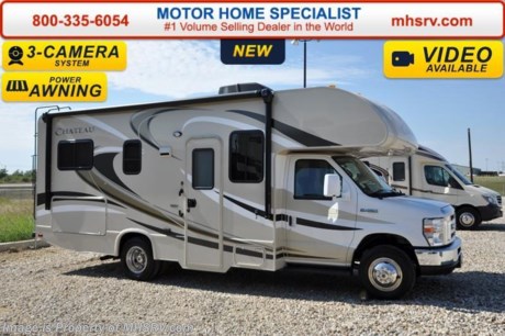 /TX 6/28/16 &lt;a href=&quot;http://www.mhsrv.com/thor-motor-coach/&quot;&gt;&lt;img src=&quot;http://www.mhsrv.com/images/sold-thor.jpg&quot; width=&quot;383&quot; height=&quot;141&quot; border=&quot;0&quot; /&gt;&lt;/a&gt;   #1 Volume Selling Motor Home Dealer in the World. MSRP $83,574. New 2016 Thor Motor Coach Chateau Class C RV Model 23U with Ford E-450 chassis, Ford Triton V-10 engine &amp; 8,000 lb. trailer hitch. This unit measures approximately 24 feet 10 inches in length. Optional equipment includes the all new HD-Max exterior color, heated holding tanks, wheel liners and a back up monitor. The Chateau Class C RV has an incredible list of standard features for 2016 as well including Mega exterior storage, power windows and locks, power patio awning with integrated LED lighting, roof ladder, in-dash media center w/DVD/CD/AM/FM &amp; Bluetooth, deluxe exterior mirrors, bunk ladder, refrigerator, microwave, flip-up counter-top extension, large TV on swivel in cab-over, power vent in bath, skylight above shower, 4000 Onan generator, auto transfer switch, roof A/C, cab A/C, battery disconnect switch, auxiliary battery, gas/electric water heater and much more. For additional information, brochures, and videos please visit Motor Home Specialist at  MHSRV .com or Call 800-335-6054. At Motor Home Specialist we DO NOT charge any prep or orientation fees like you will find at other dealerships. All sale prices include a 200 point inspection, interior and exterior wash &amp; detail of vehicle, a thorough coach orientation with an MHS technician, an RV Starter&#39;s kit, a night stay in our delivery park featuring landscaped and covered pads with full hook-ups and much more. Free airport shuttle available with purchase for out-of-town buyers. Read From THOUSANDS of Testimonials at MHSRV .com and See What They Had to Say About Their Experience at Motor Home Specialist. WHY PAY MORE?...... WHY SETTLE FOR LESS? 